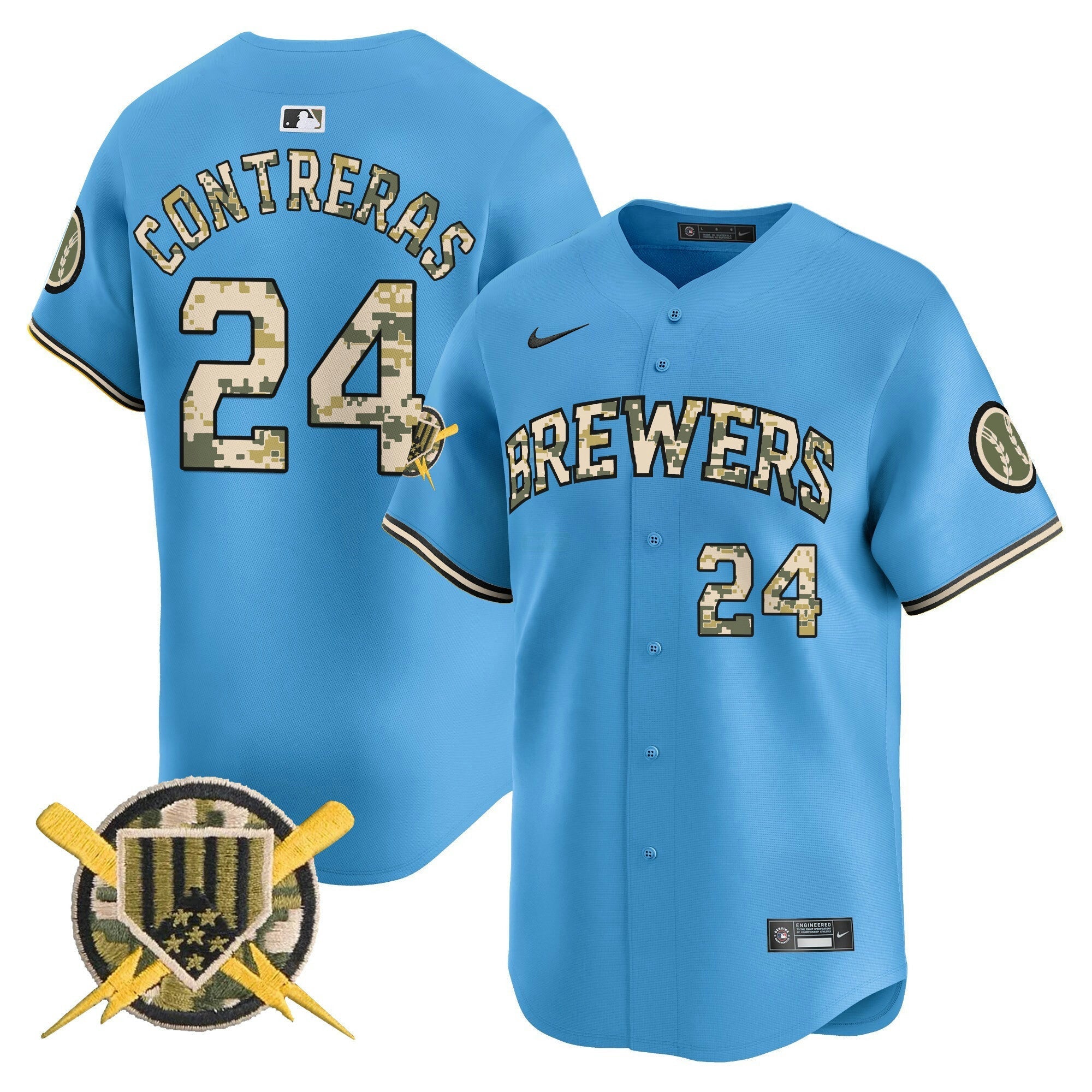 Camisa MLB Men’s Milwaukee Armed Forces Day Vapor Premier Limited Jersey