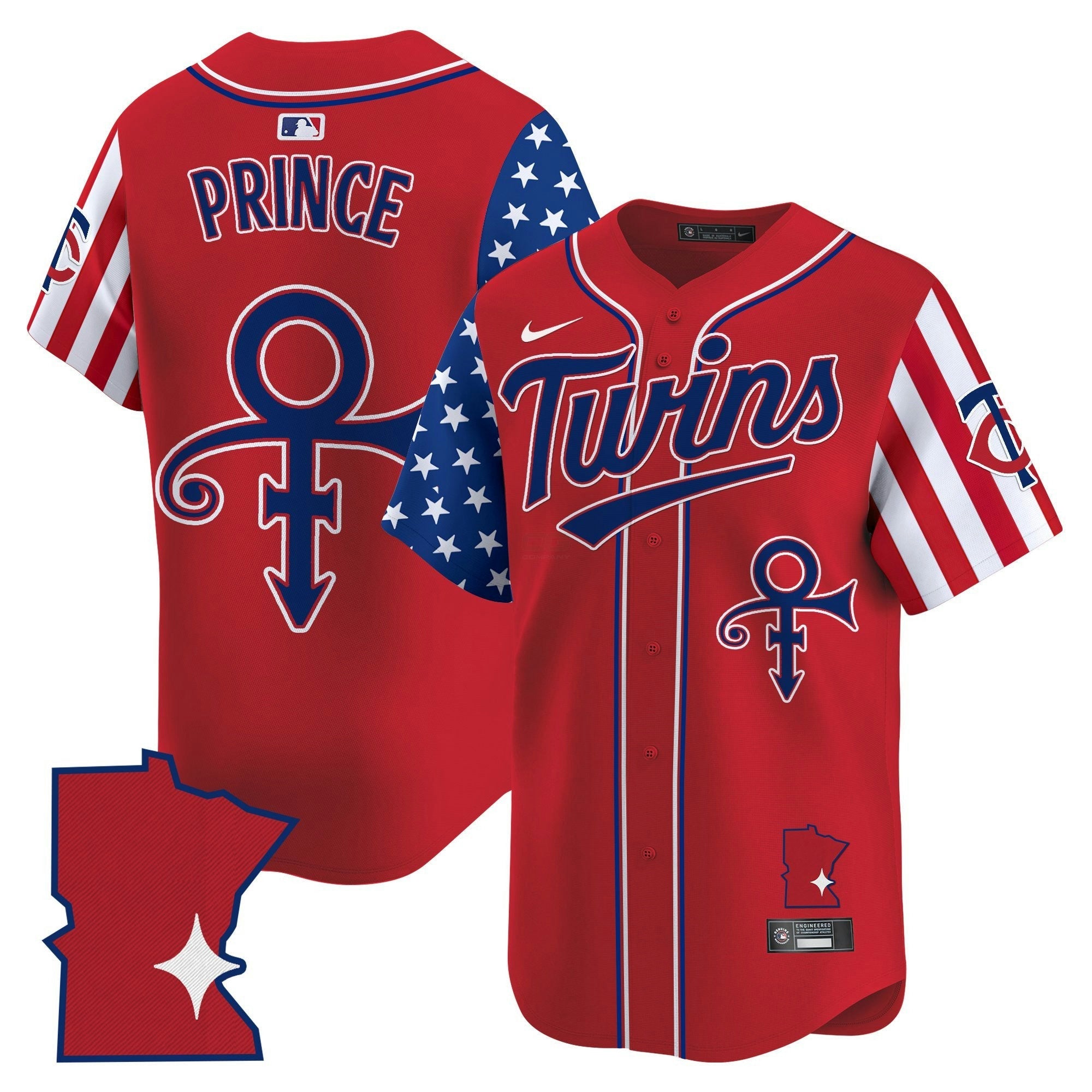Camisa MLB Men’s Minnesota 2025 Independence Day Vapor Premier Limited Jersey