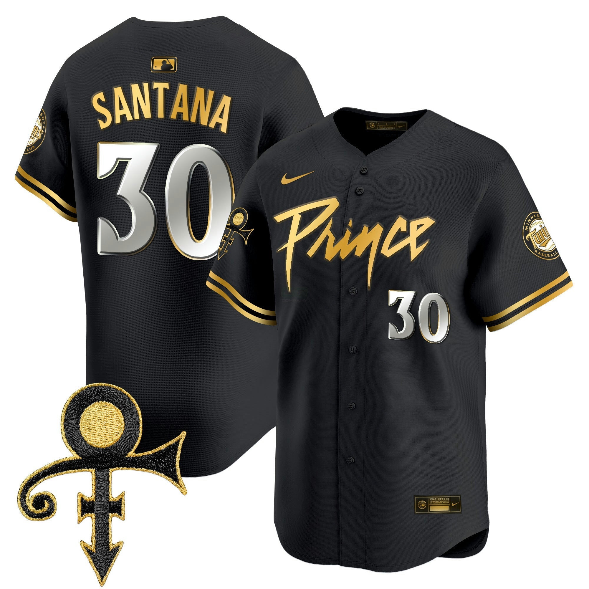 Camisa MLB Men’s Minnesota Prince Patch Vapor Premier Limited Jersey V4