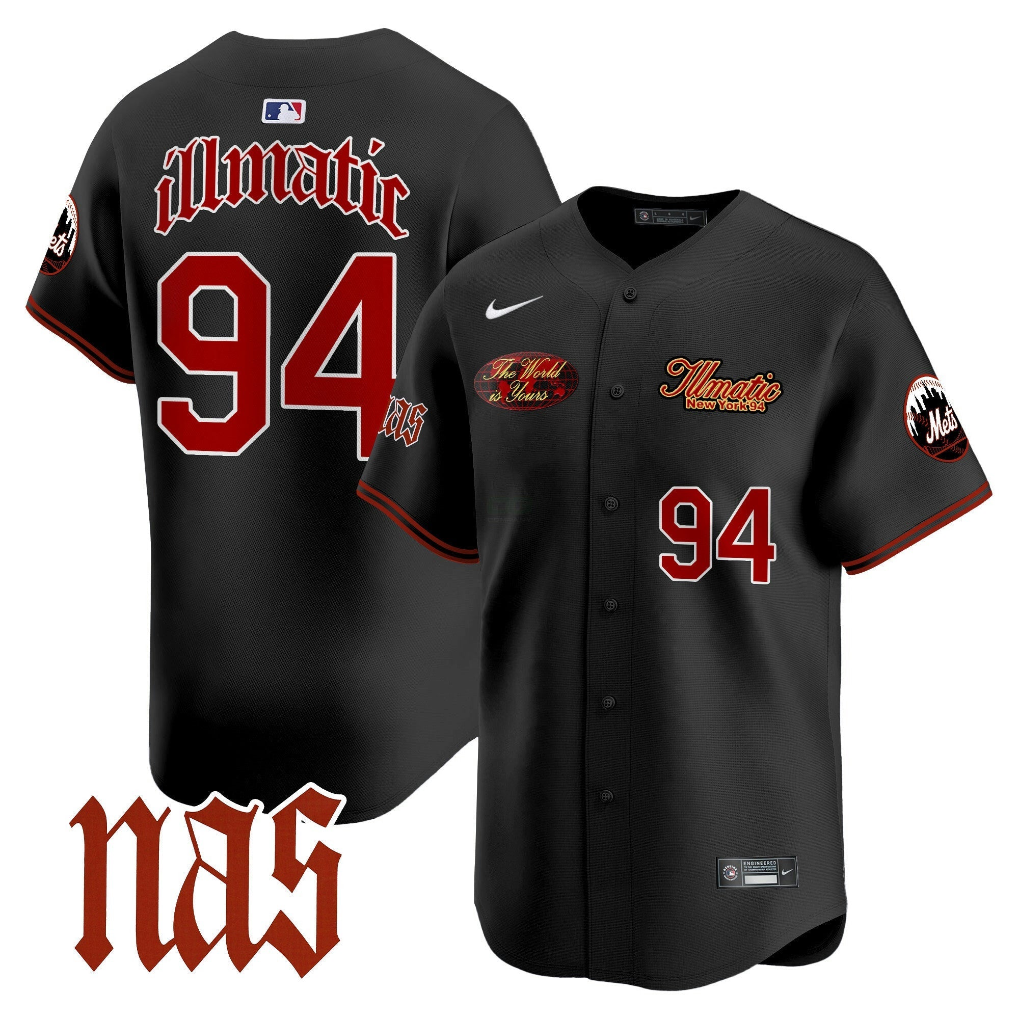 Camisa MLB Men’s Nas Illmatic Vapor Premier Limited Jersey V2
