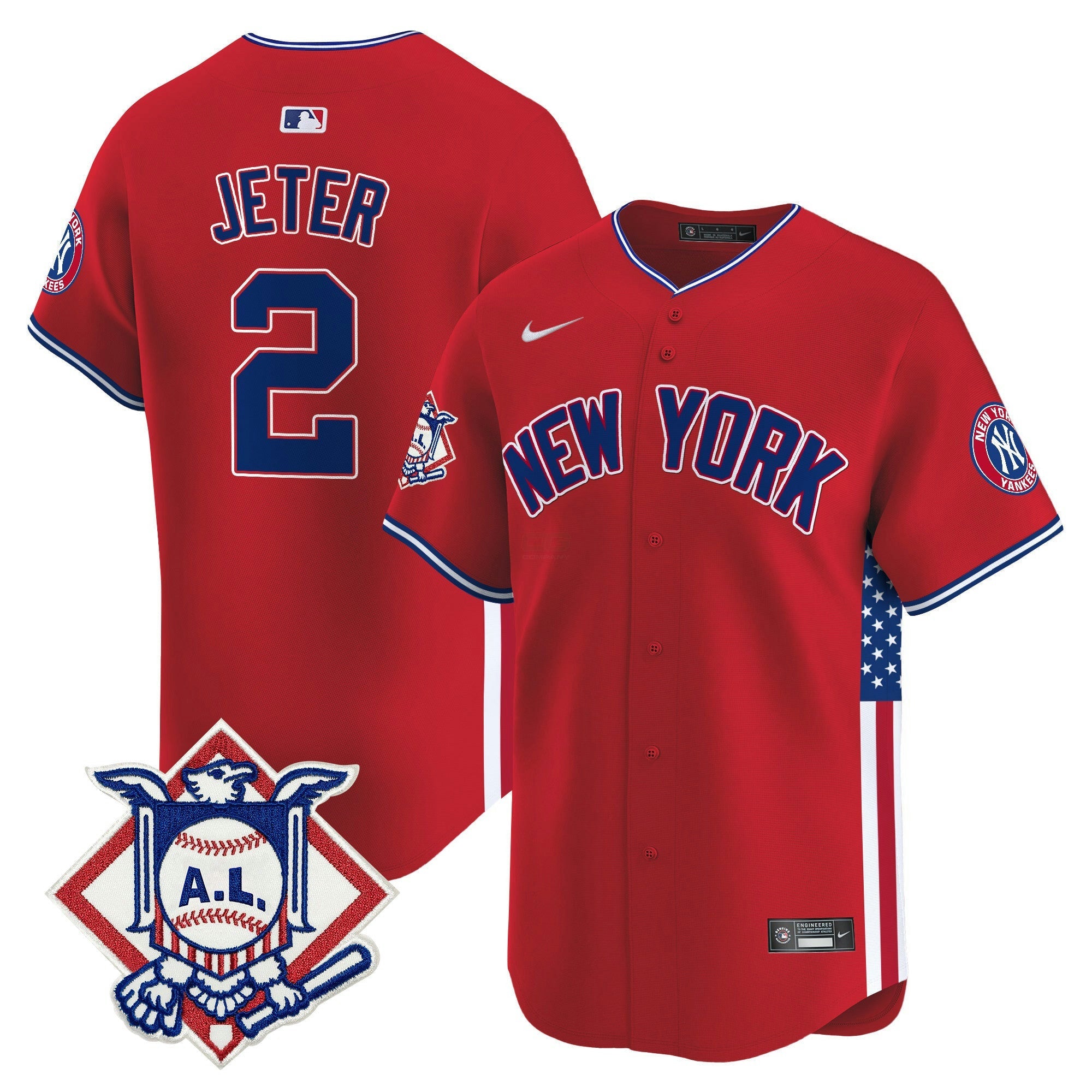 Camisa MLB Men’s New York 2024 Fourth of July Vapor Premier Limited Jersey V8