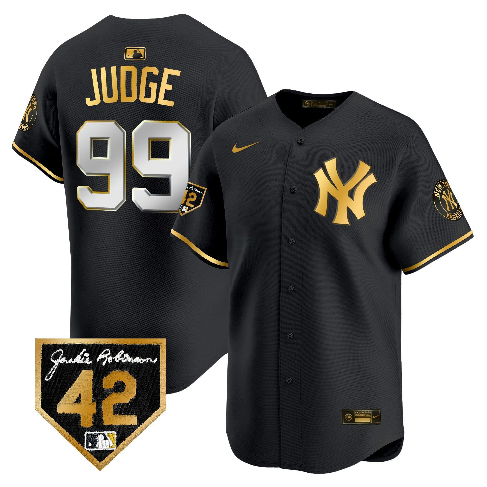 Camisa MLB Men’s New York 2024 Jackie Robinson Patch Vapor Premier Limited Jersey