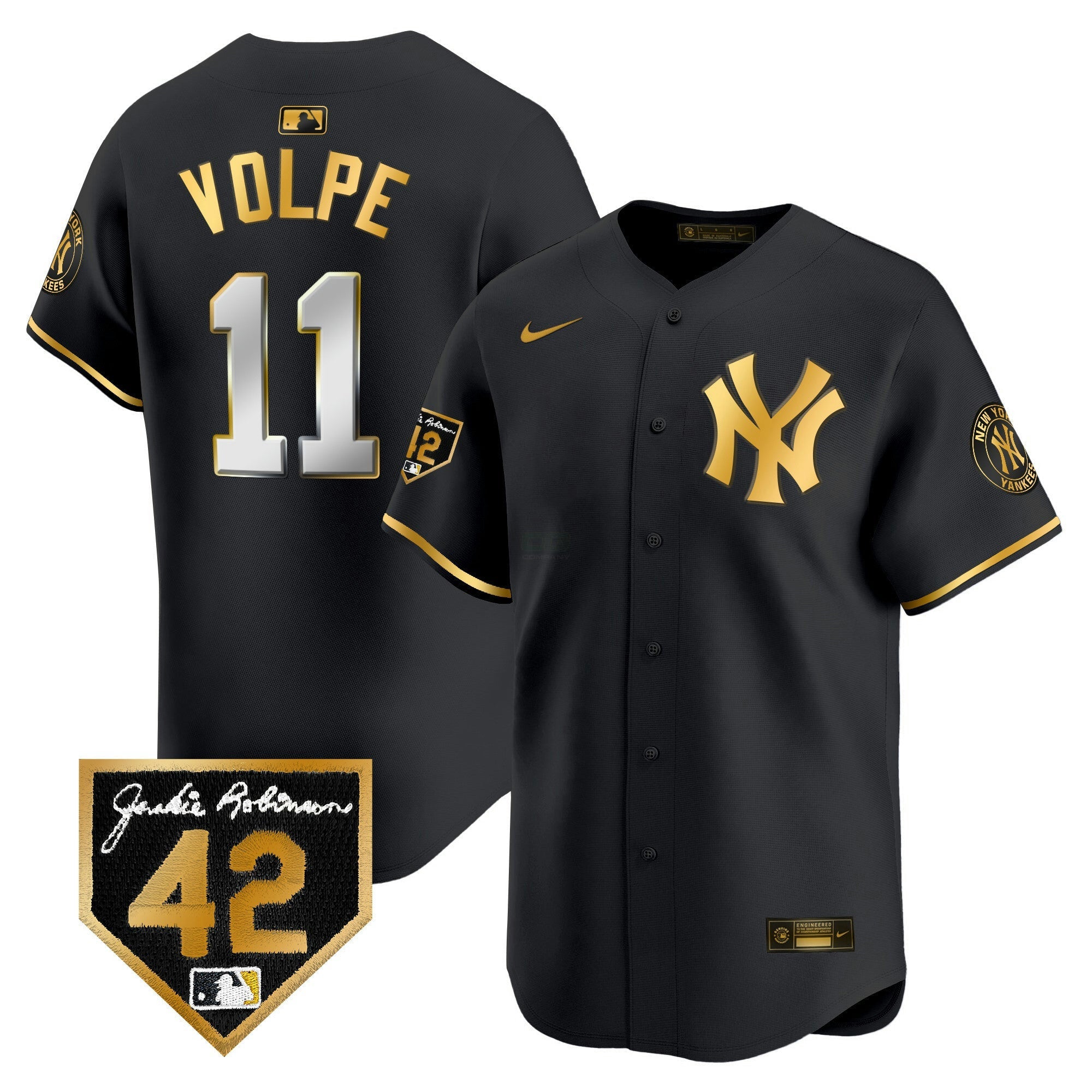 Camisa MLB Men’s New York 2024 Jackie Robinson Patch Vapor Premier Limited Jersey