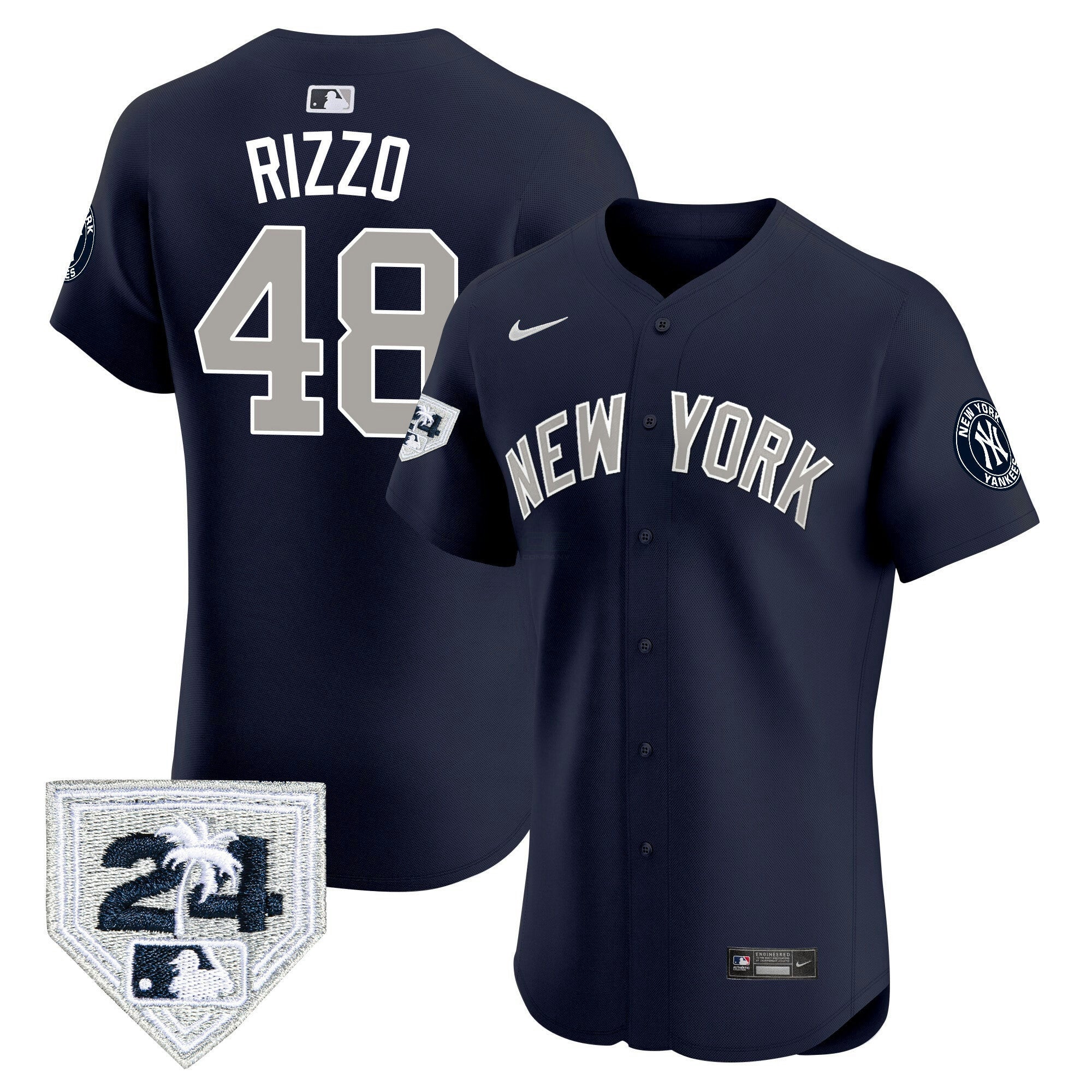 Camisa MLB Men’s New York 2024 Spring Training Patch Vapor Premier Elite Jersey V2