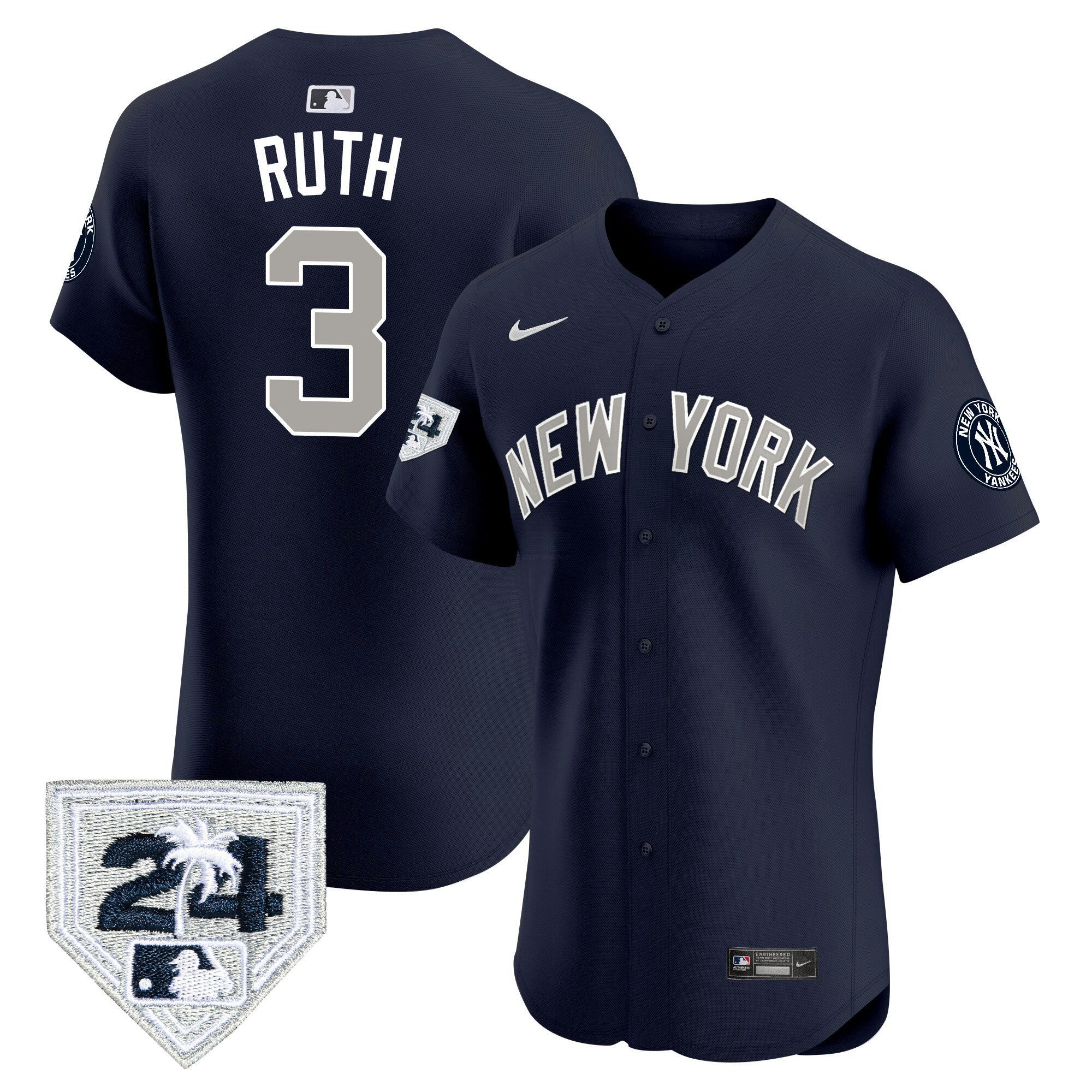 Camisa MLB Men’s New York 2024 Spring Training Patch Vapor Premier Elite Jersey V2