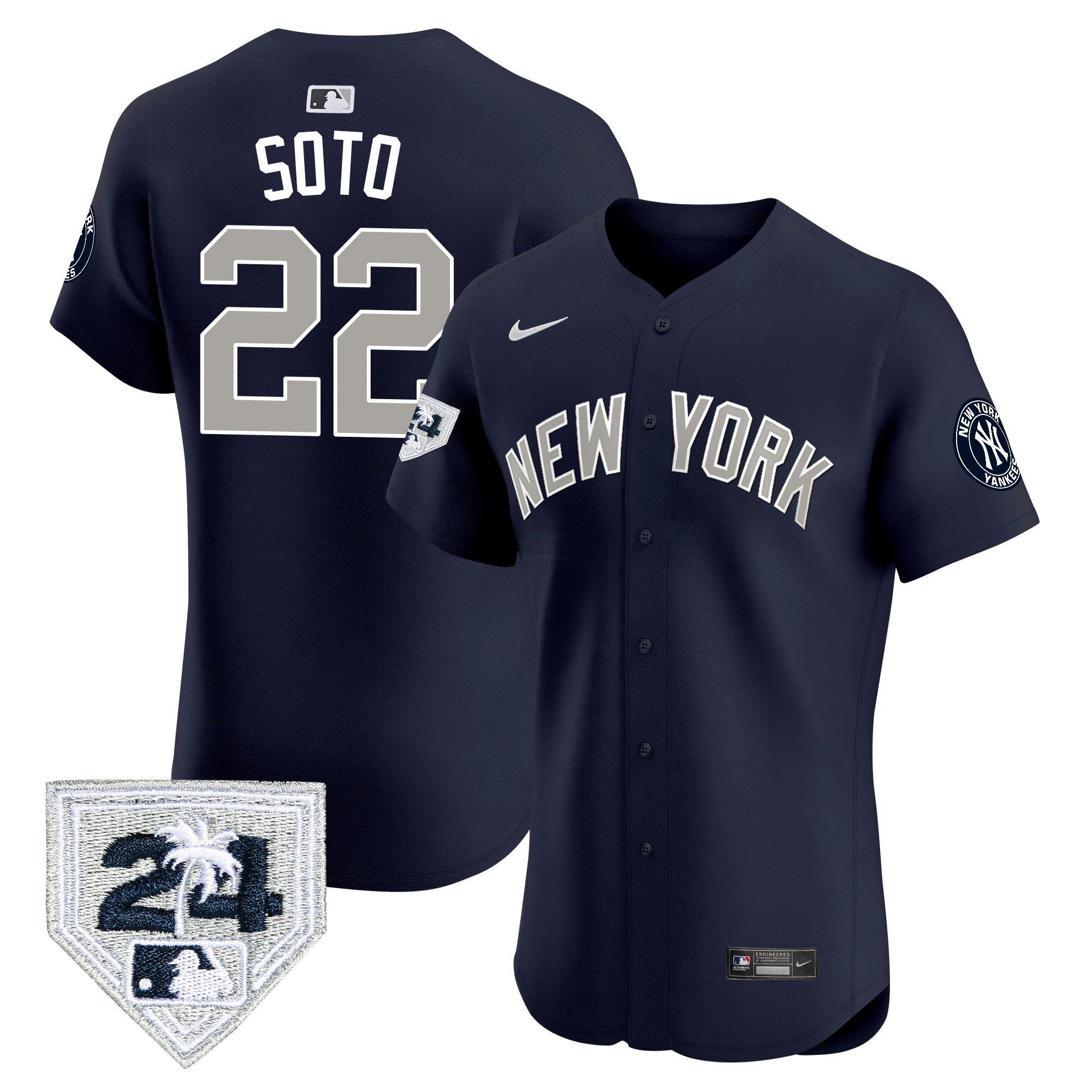 Camisa MLB Men’s New York 2024 Spring Training Patch Vapor Premier Elite Jersey V2