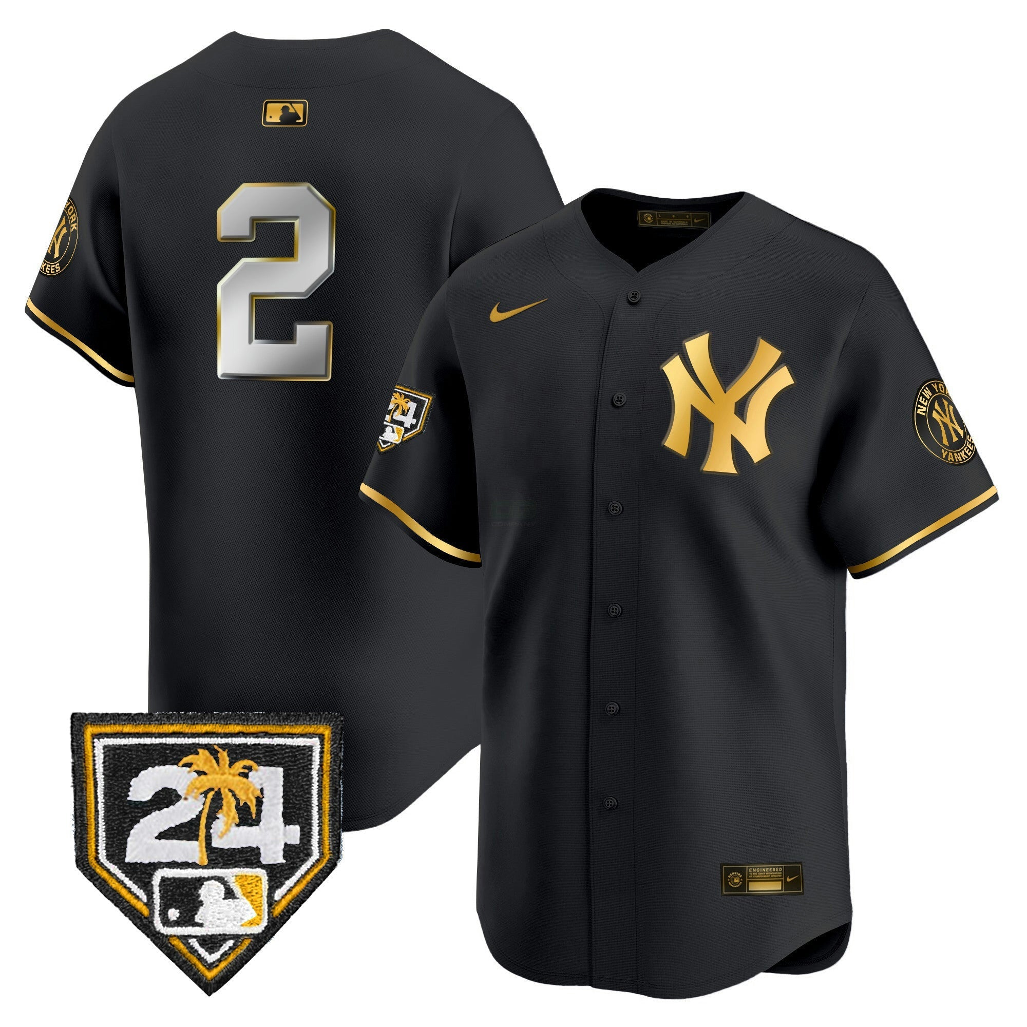 Camisa MLB Men’s New York 2024 Spring Training Patch Vapor Premier Limited Jersey V4
