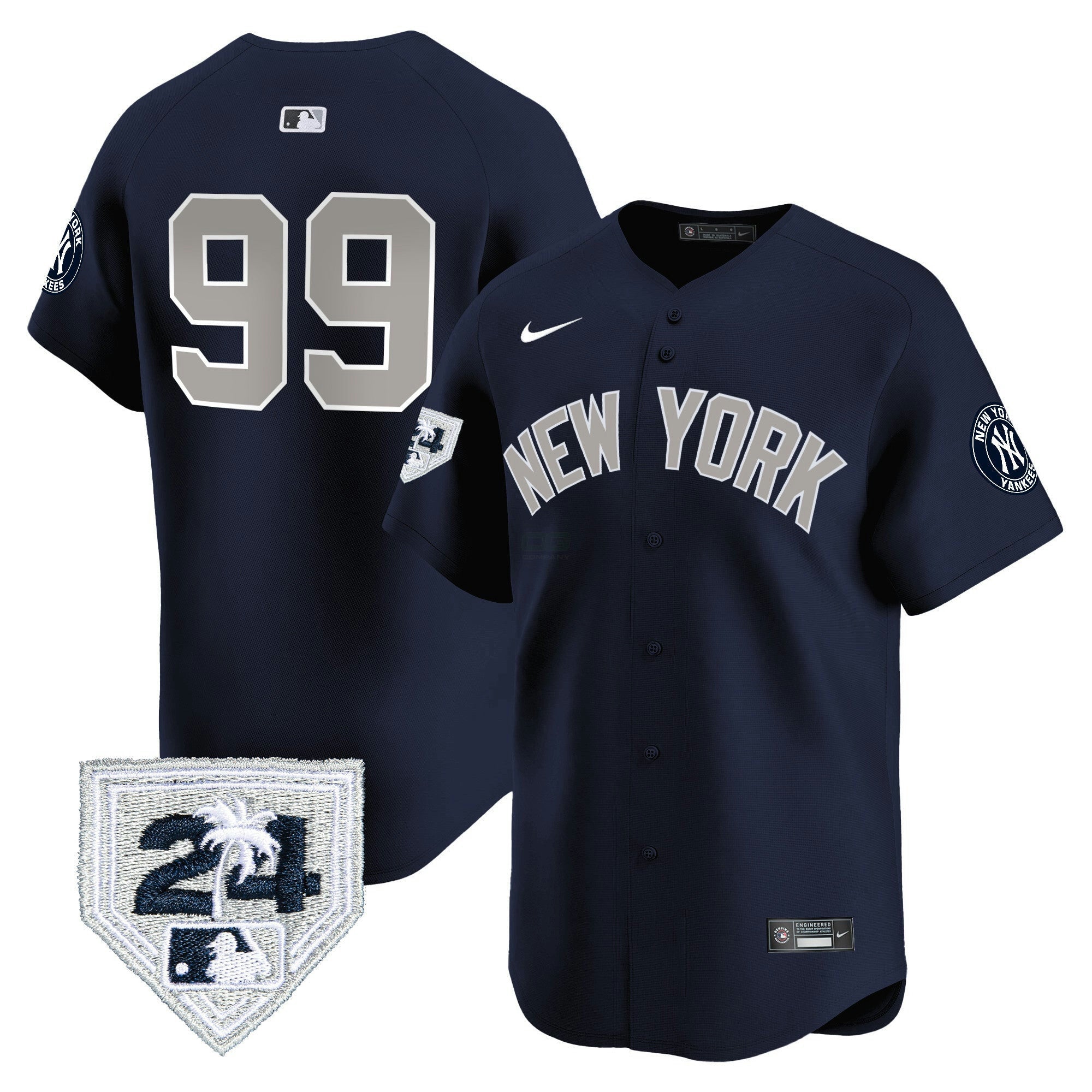 Camisa MLB Men’s New York 2024 Spring Training Patch Vapor Premier Limited Jersey V4