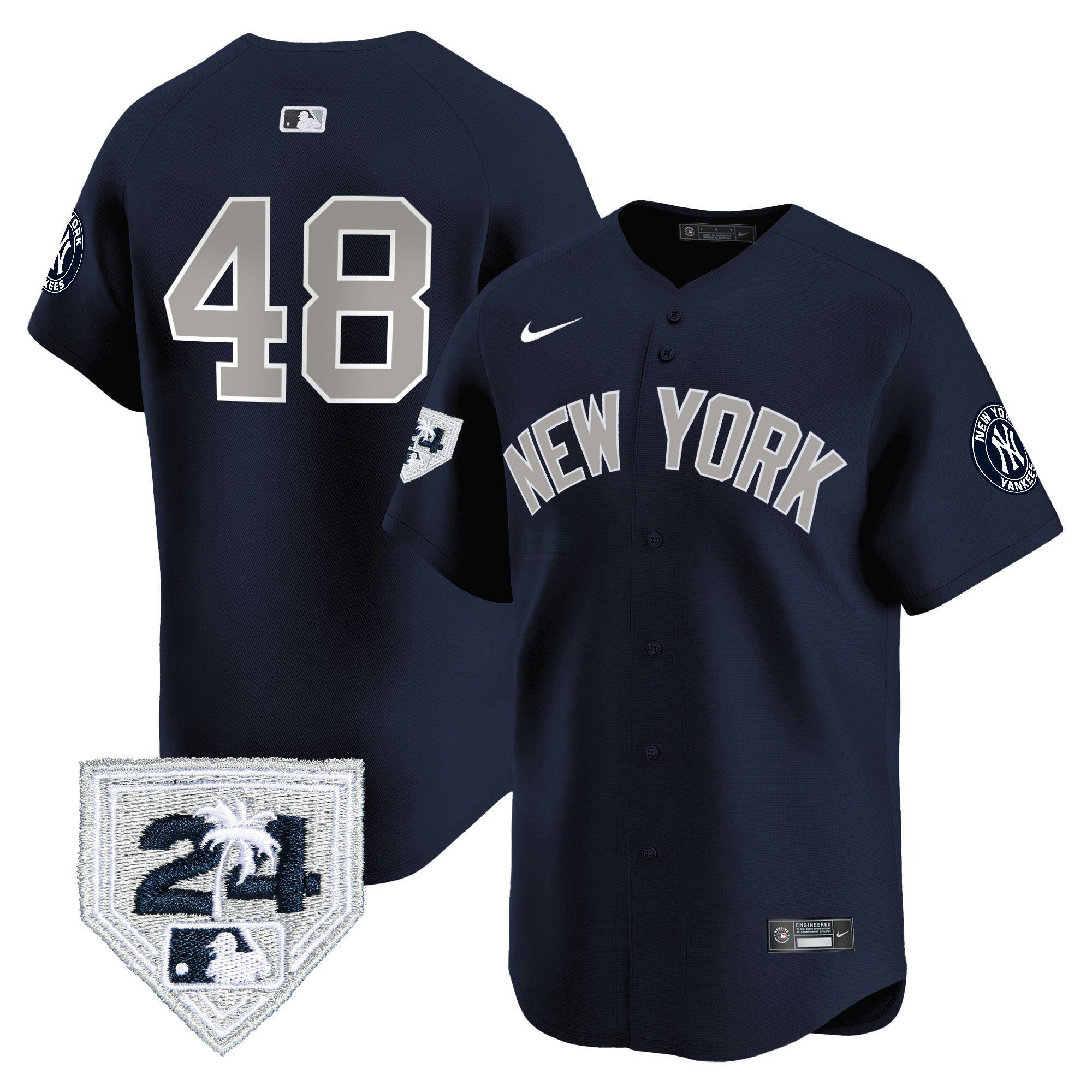 Camisa MLB Men’s New York 2024 Spring Training Patch Vapor Premier Limited Jersey V5