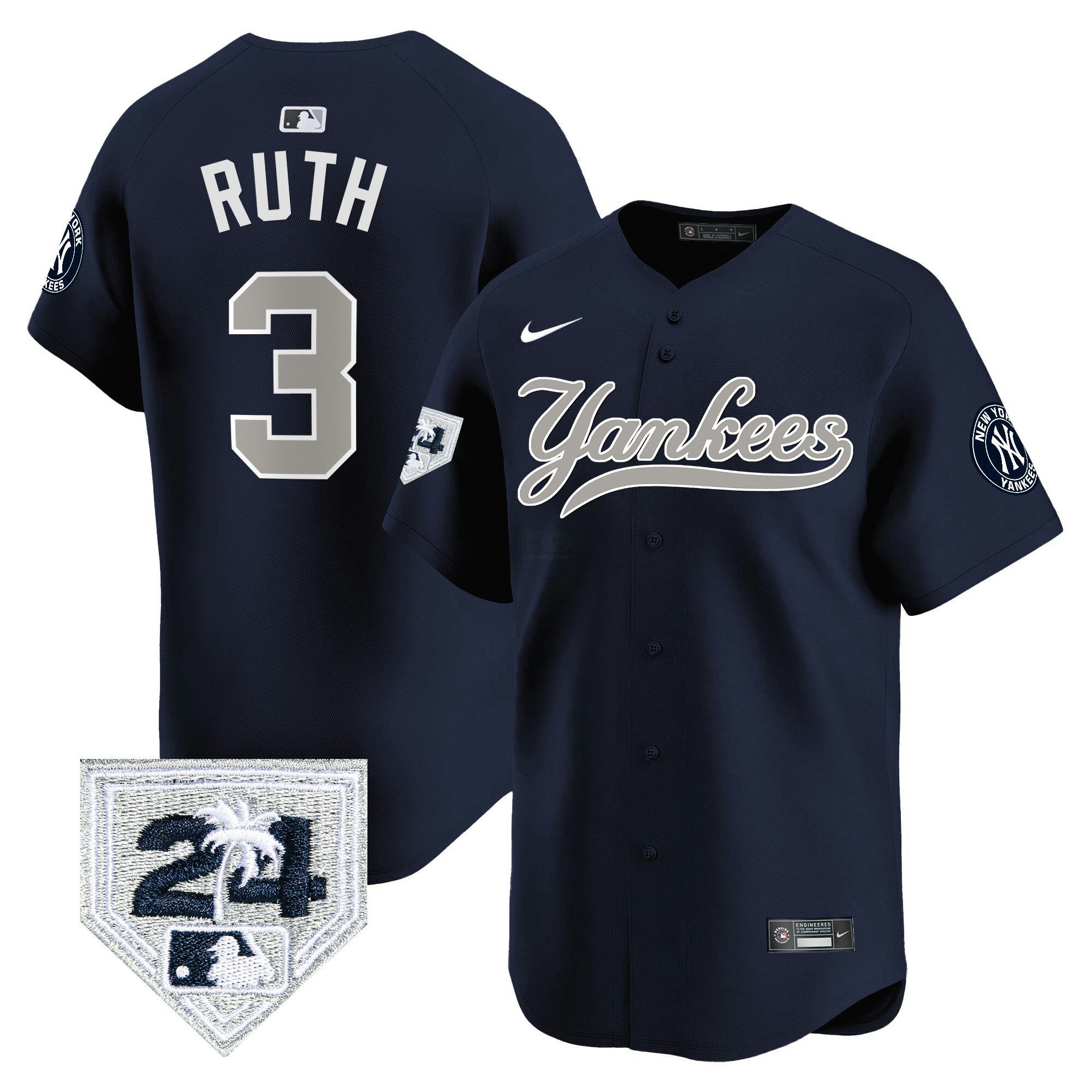 Camisa MLB Men’s New York 2024 Spring Training Patch Vapor Premier Limited Jersey V6