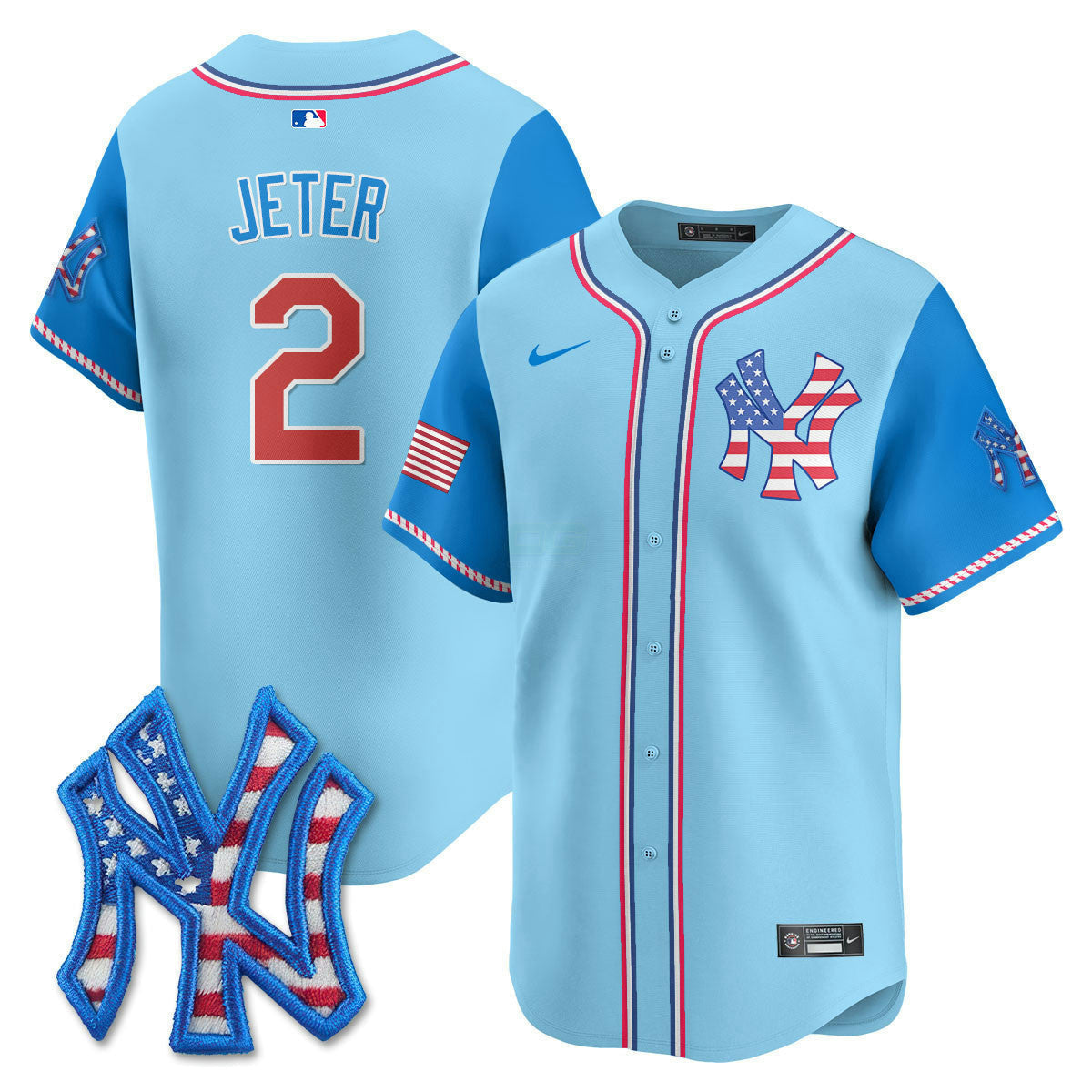 Camisa MLB Men’s New York 2025 Fourth of July Vapor Premier Limited Jersey