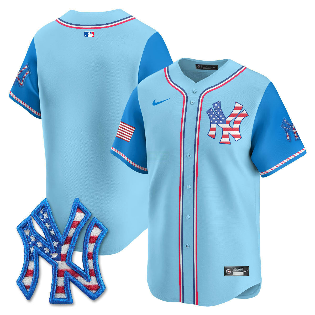 Camisa MLB Men’s New York 2025 Fourth of July Vapor Premier Limited Jersey