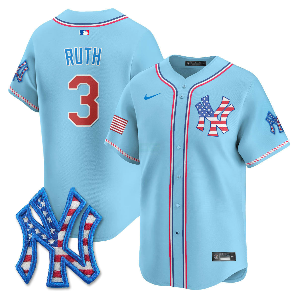 Camisa MLB Men’s New York 2025 Fourth of July Vapor Premier Limited Jersey