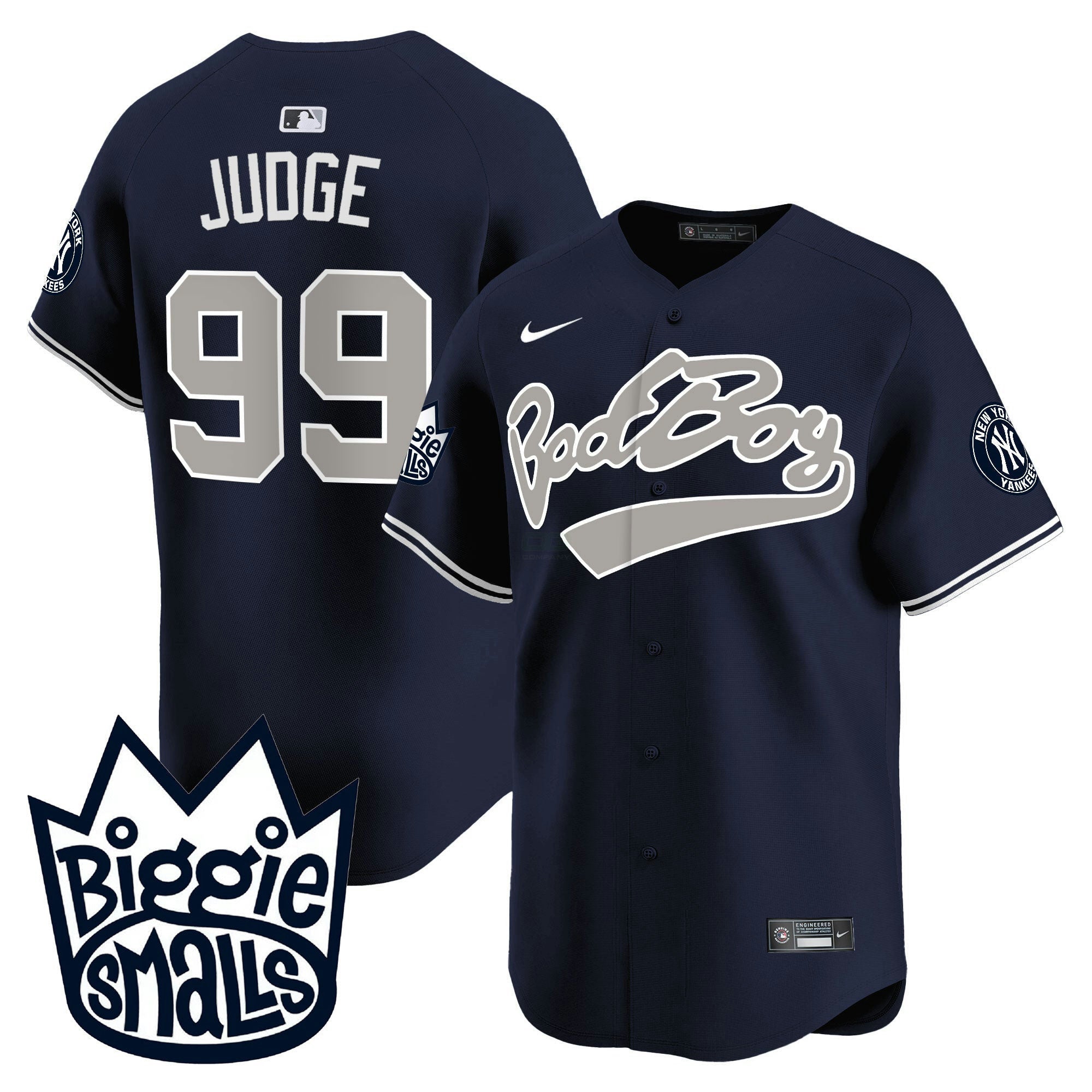 Camisa MLB Men’s New York Biggie Smalls Vapor Premier Limited Jersey