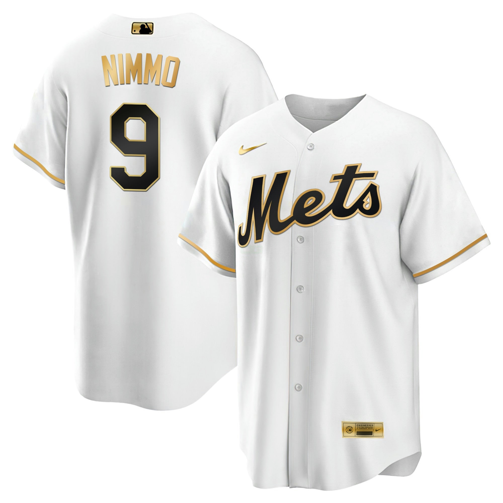 Camisa MLB Men’s New York Black Limited & Dourada Jersey