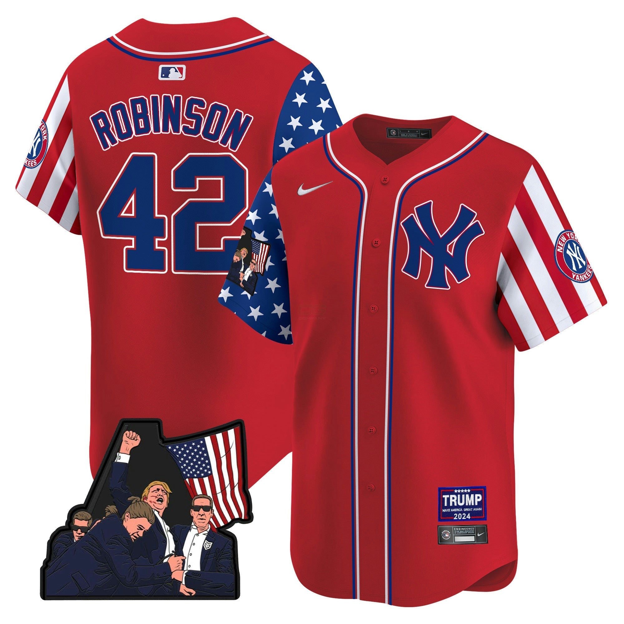 Camisa MLB Men’s New York Make American Great Again Vapor Premier Limited Jersey