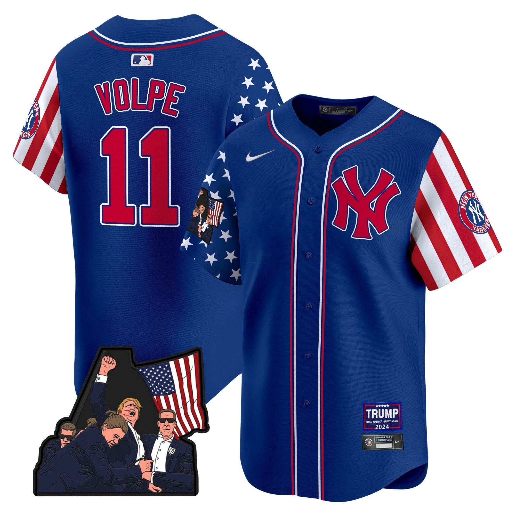 Camisa MLB Men’s New York Make American Great Again Vapor Premier Limited Jersey