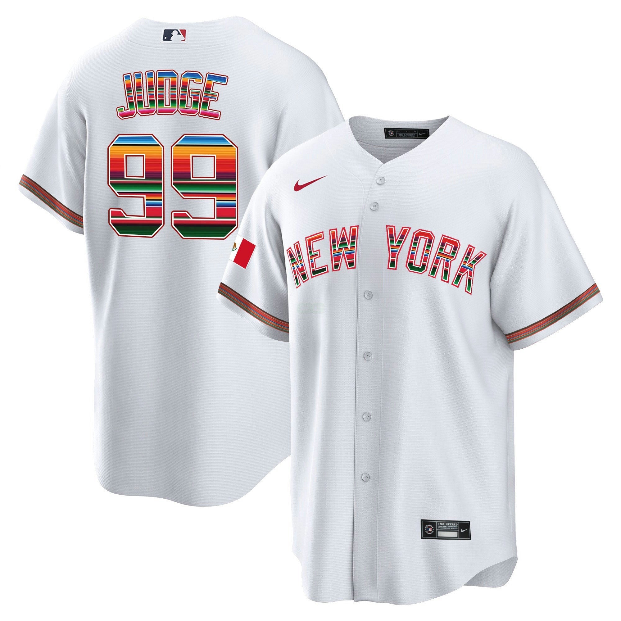 Camisa MLB Men’s New York Mexico Cool Base Jersey