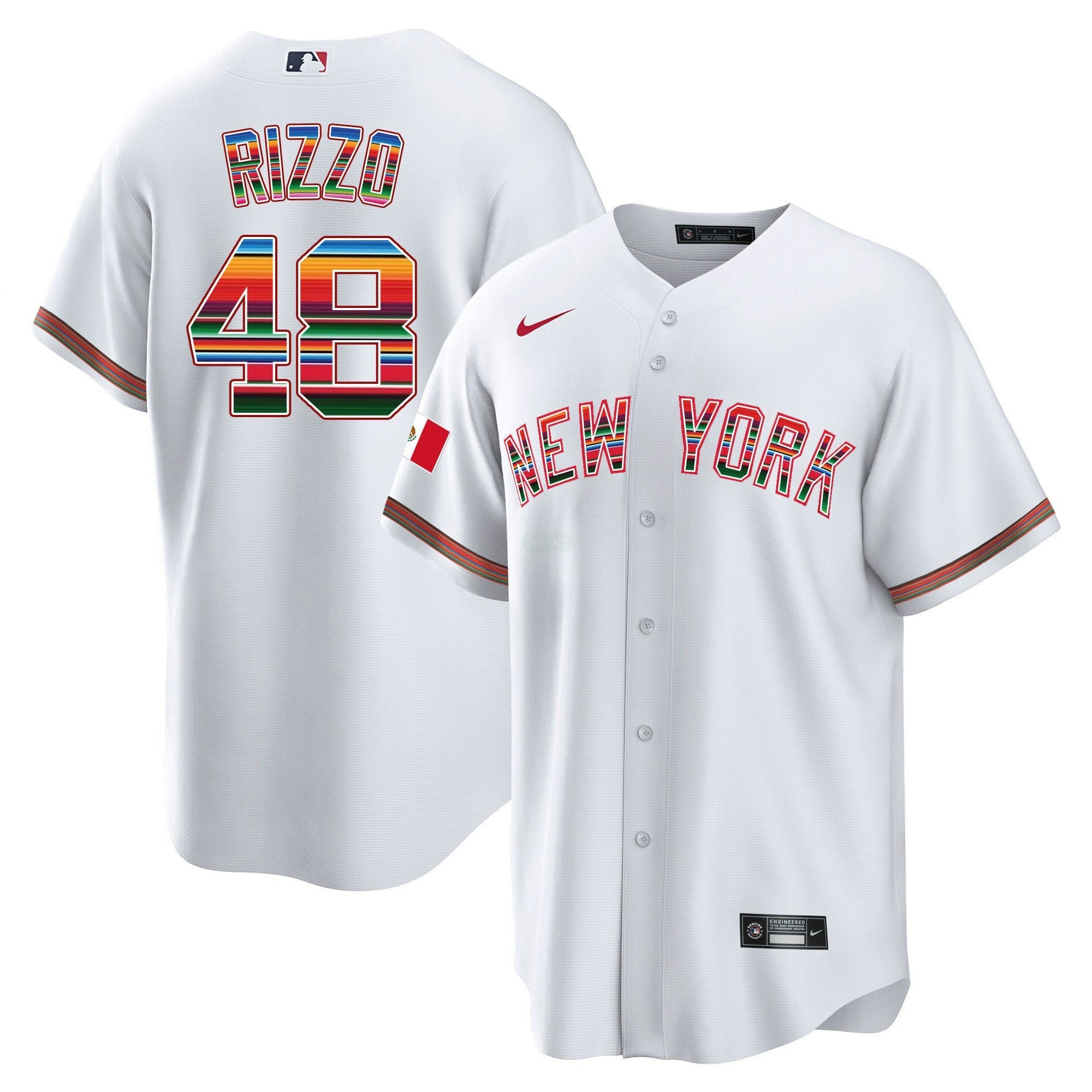 Camisa MLB Men’s New York Mexico Cool Base Jersey
