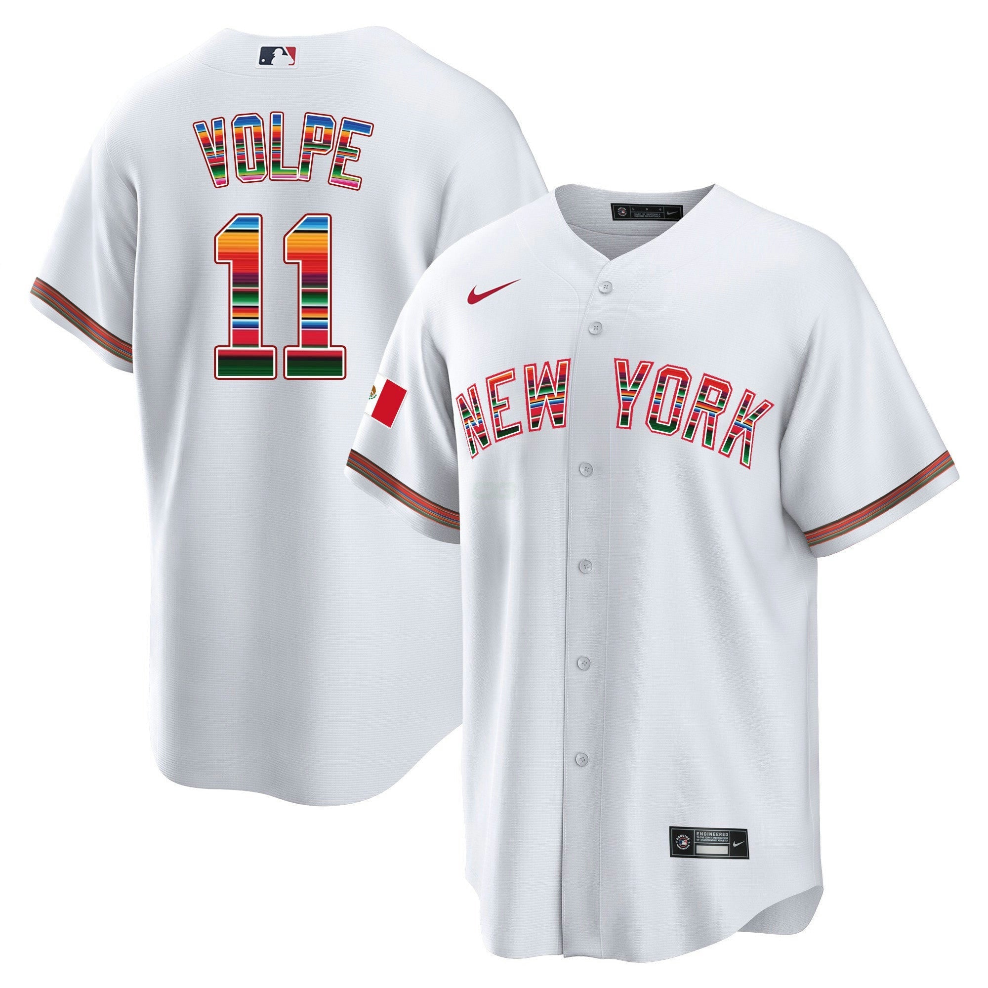 Camisa MLB Men’s New York Mexico Cool Base Jersey