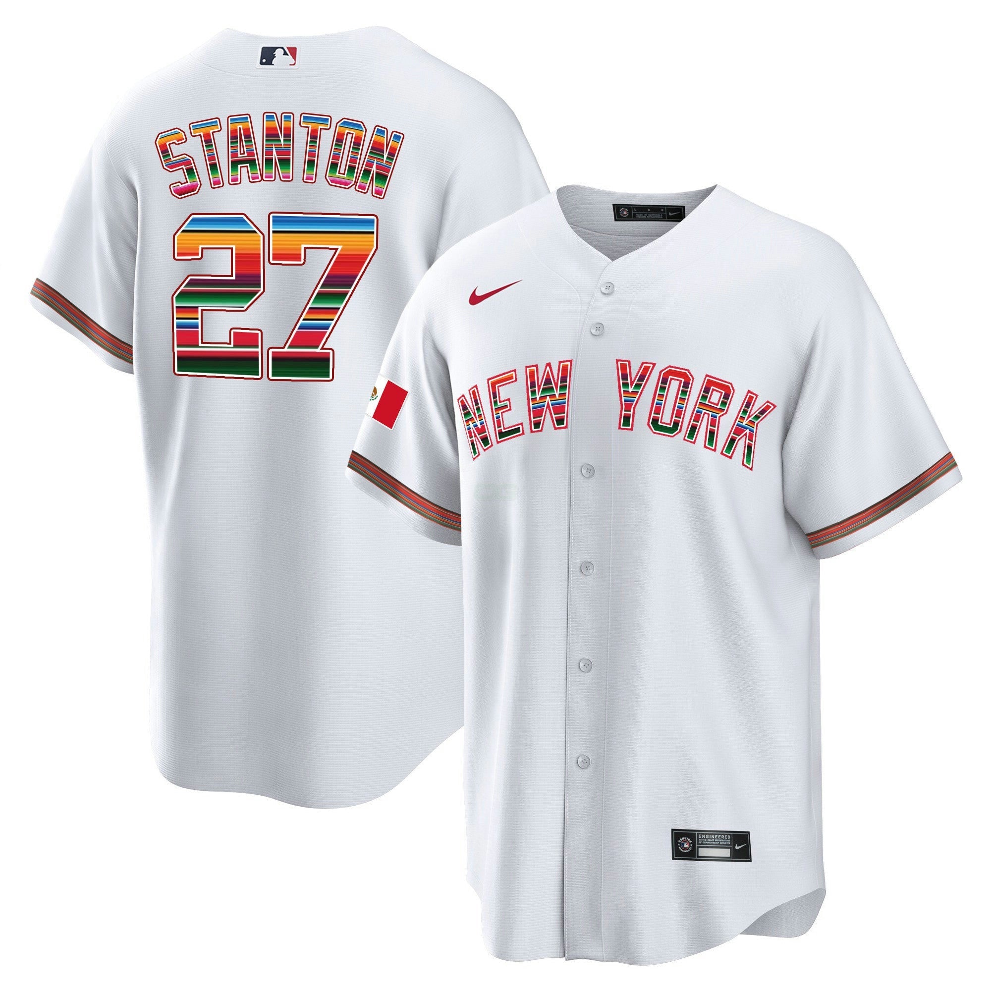 Camisa MLB Men’s New York Mexico Cool Base Jersey