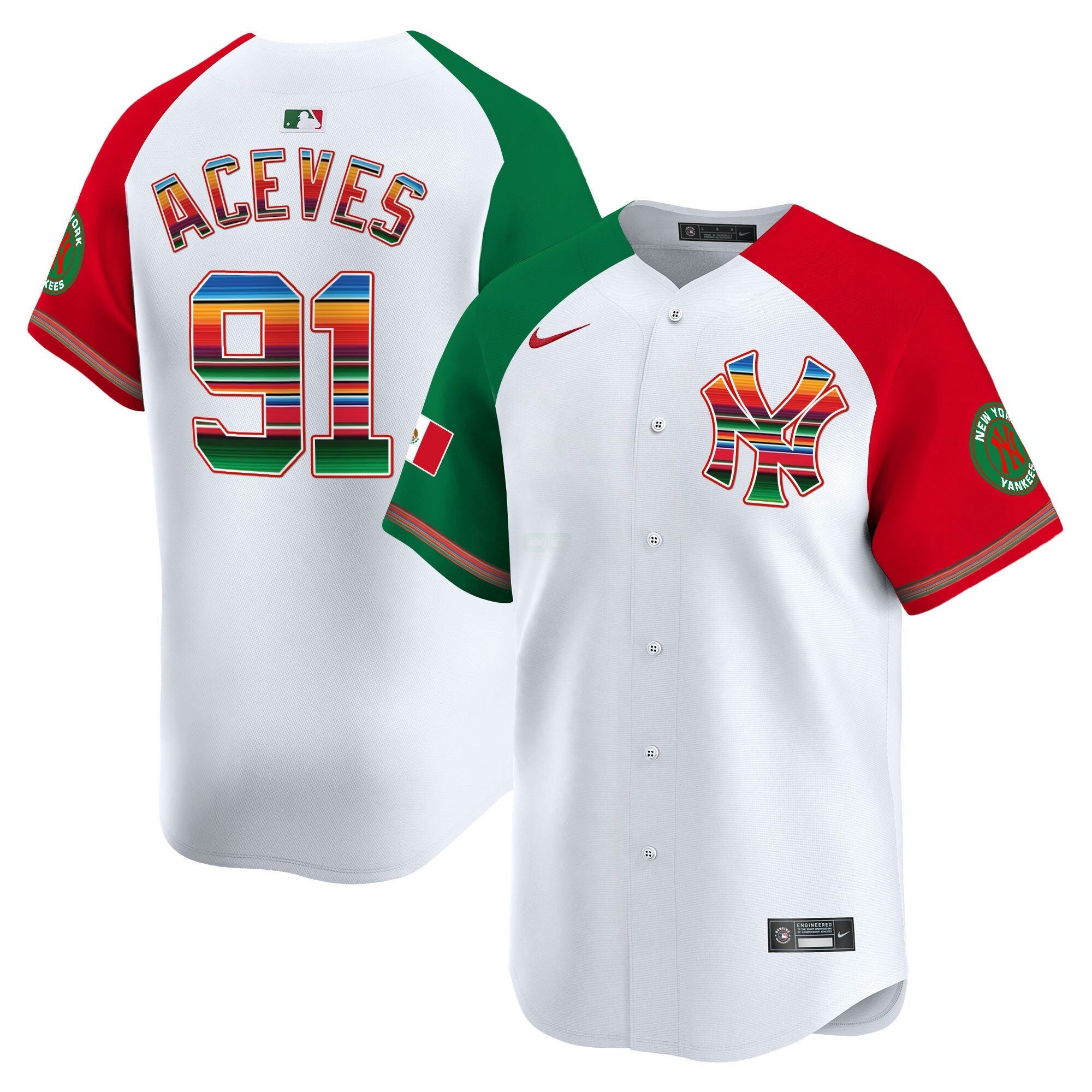 Camisa MLB Men’s New York Mexico Vapor Premier Limited Jersey
