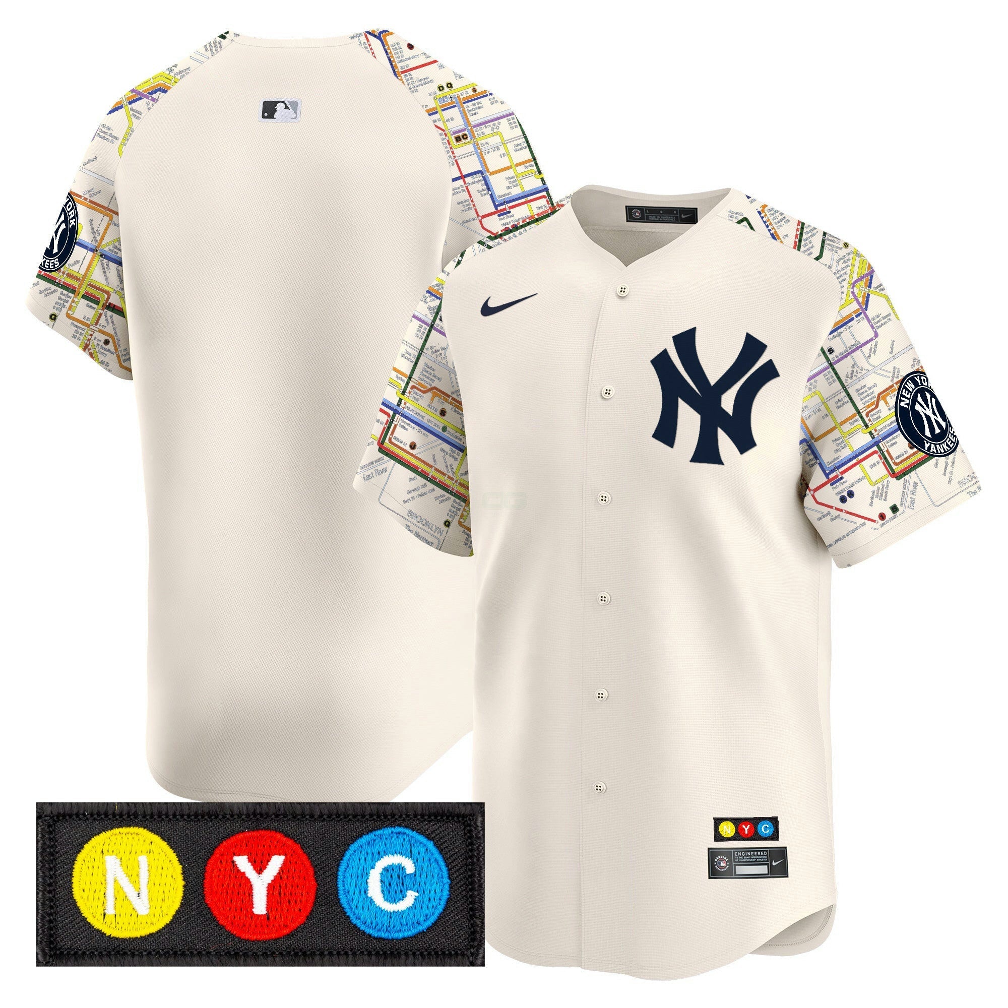 Camisa MLB Men’s New York Subway Style Vapor Premier Limited Jersey – Stitched