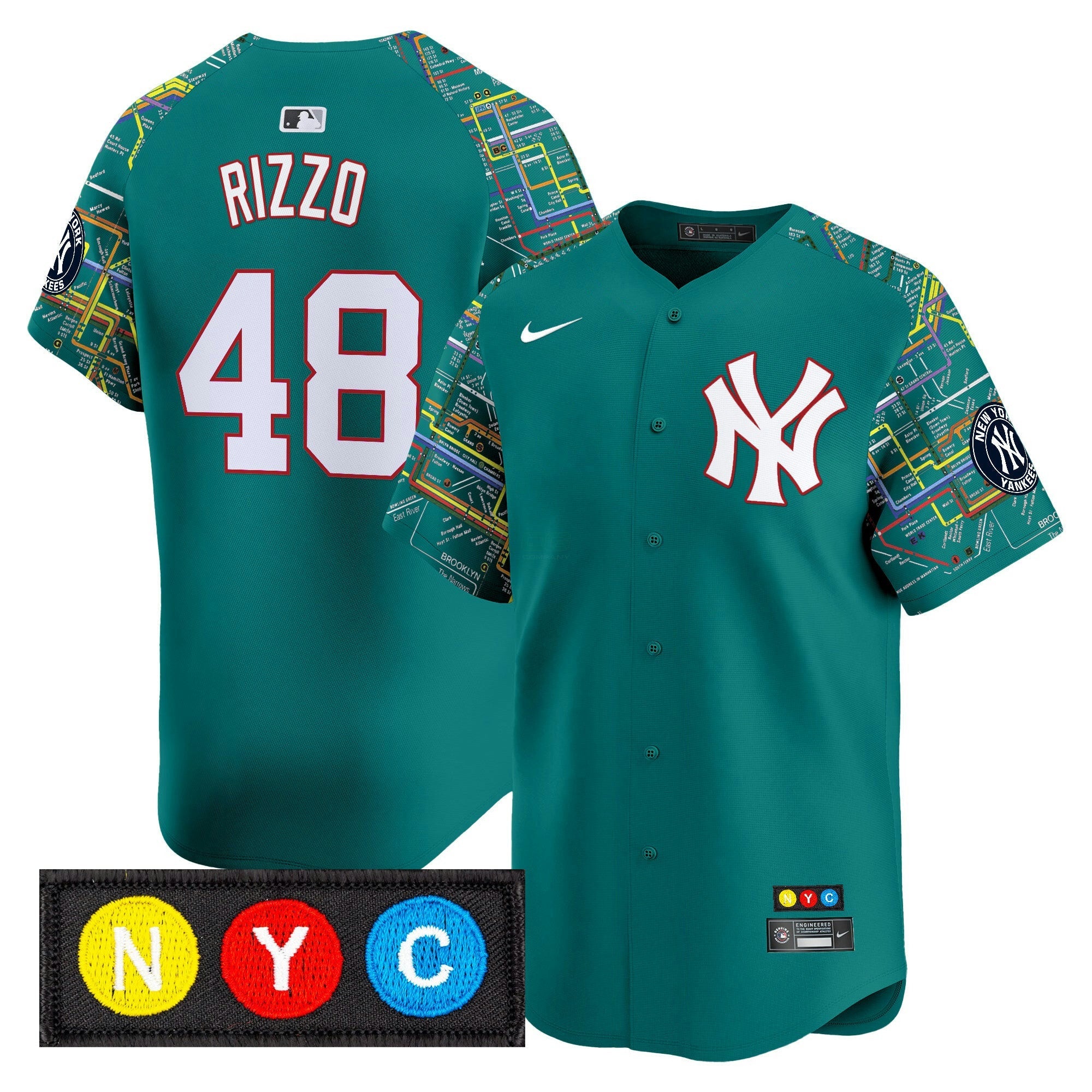 Camisa MLB Men’s New York Subway Style Vapor Premier Limited Jersey – Stitched