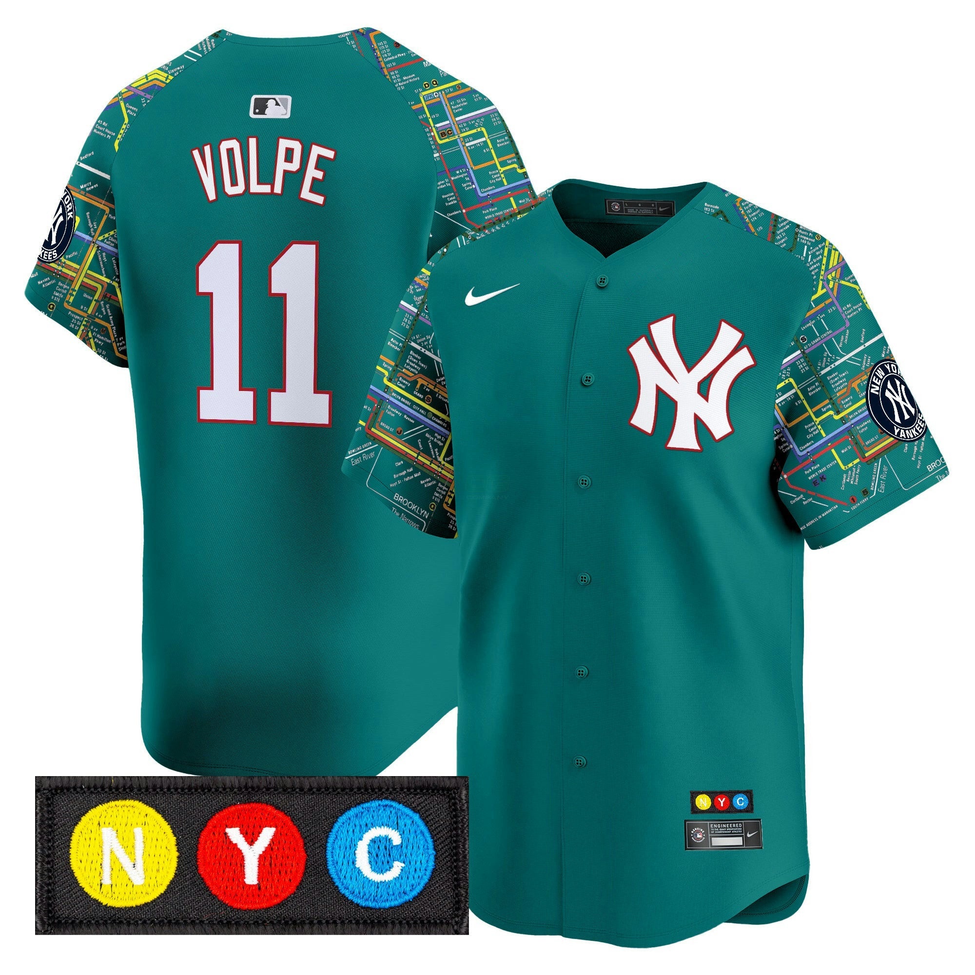 Camisa MLB Men’s New York Subway Style Vapor Premier Limited Jersey – Stitched