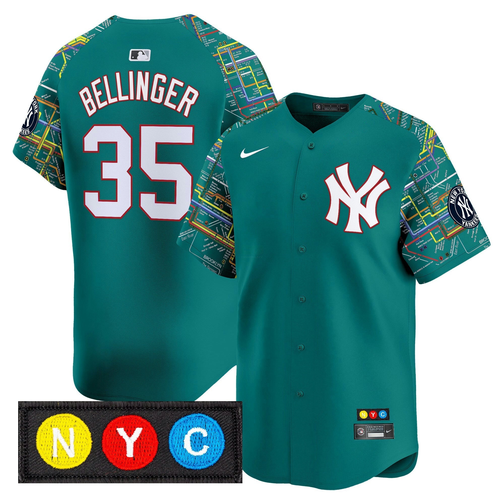 Camisa MLB Men’s New York Subway Style Vapor Premier Limited Jersey – Stitched