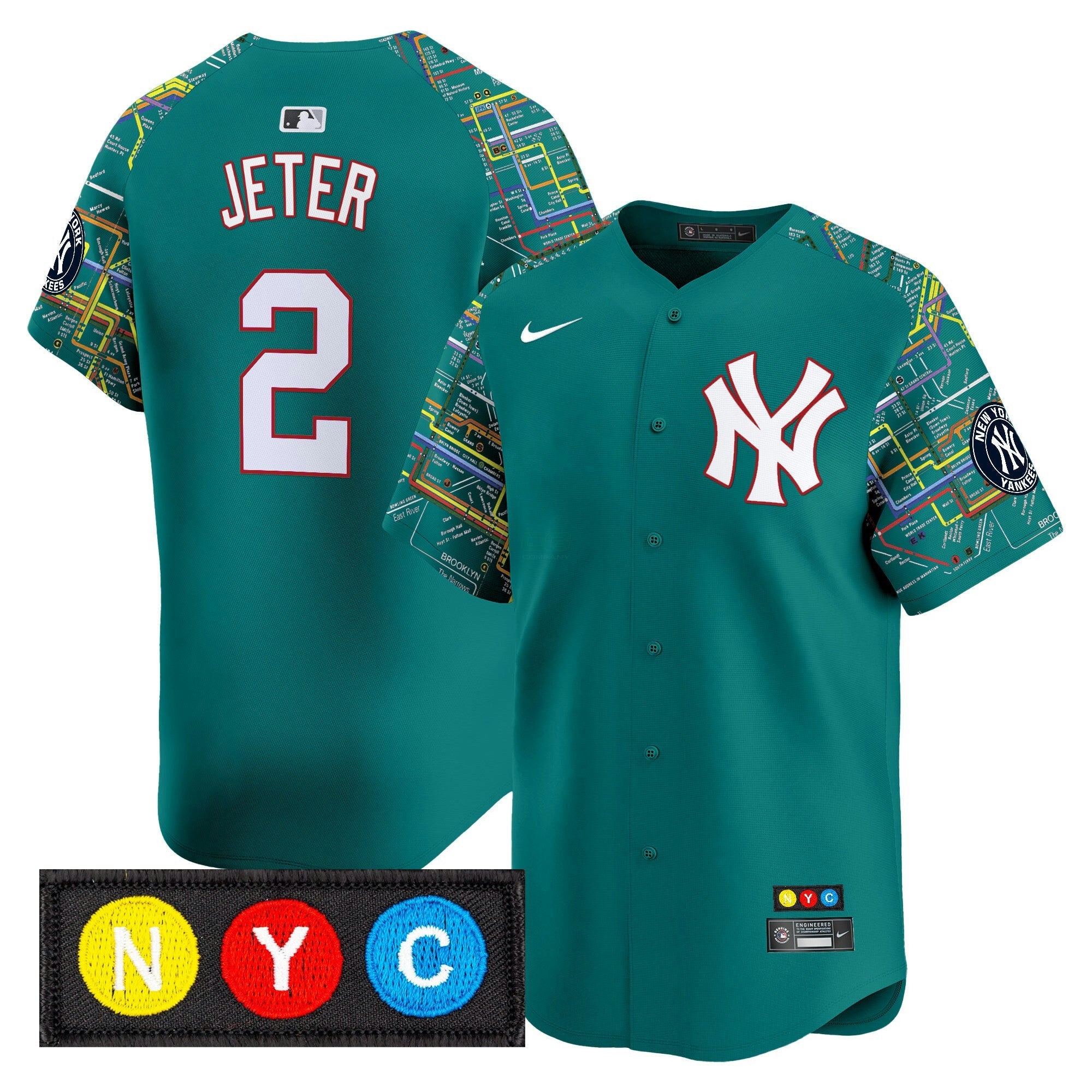 Camisa MLB Men’s New York Subway Style Vapor Premier Limited Jersey – Stitched