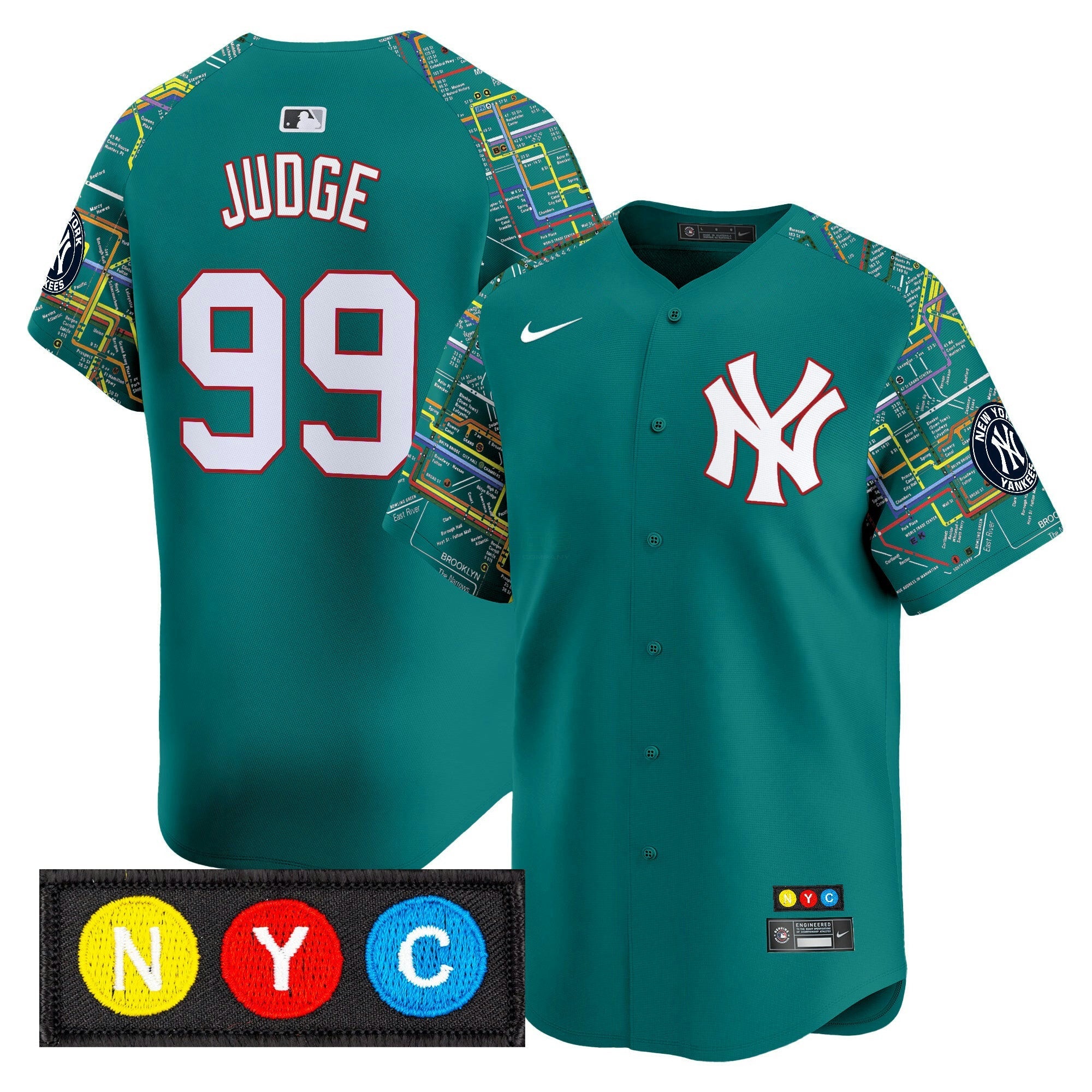 Camisa MLB Men’s New York Subway Style Vapor Premier Limited Jersey – Stitched