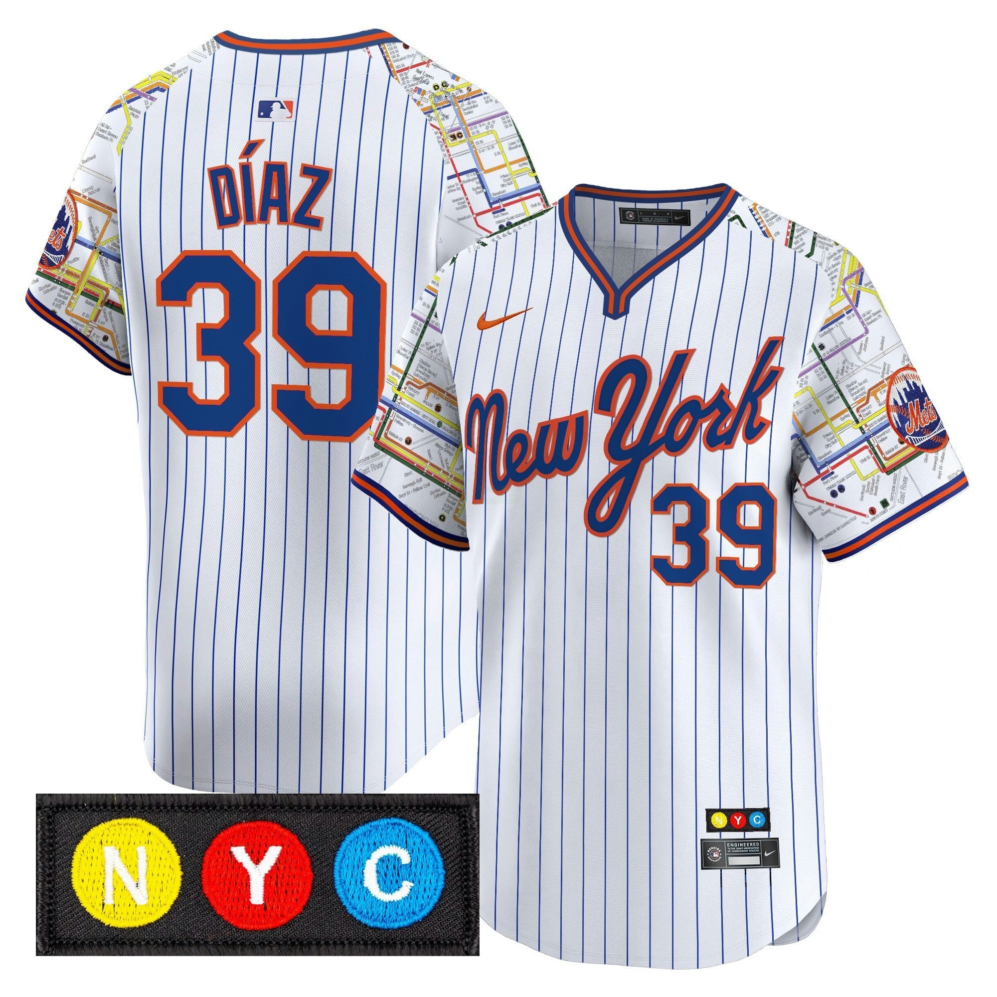 Camisa MLB Men’s New York Subway Style Vapor Premier Limited Jersey – Stitched