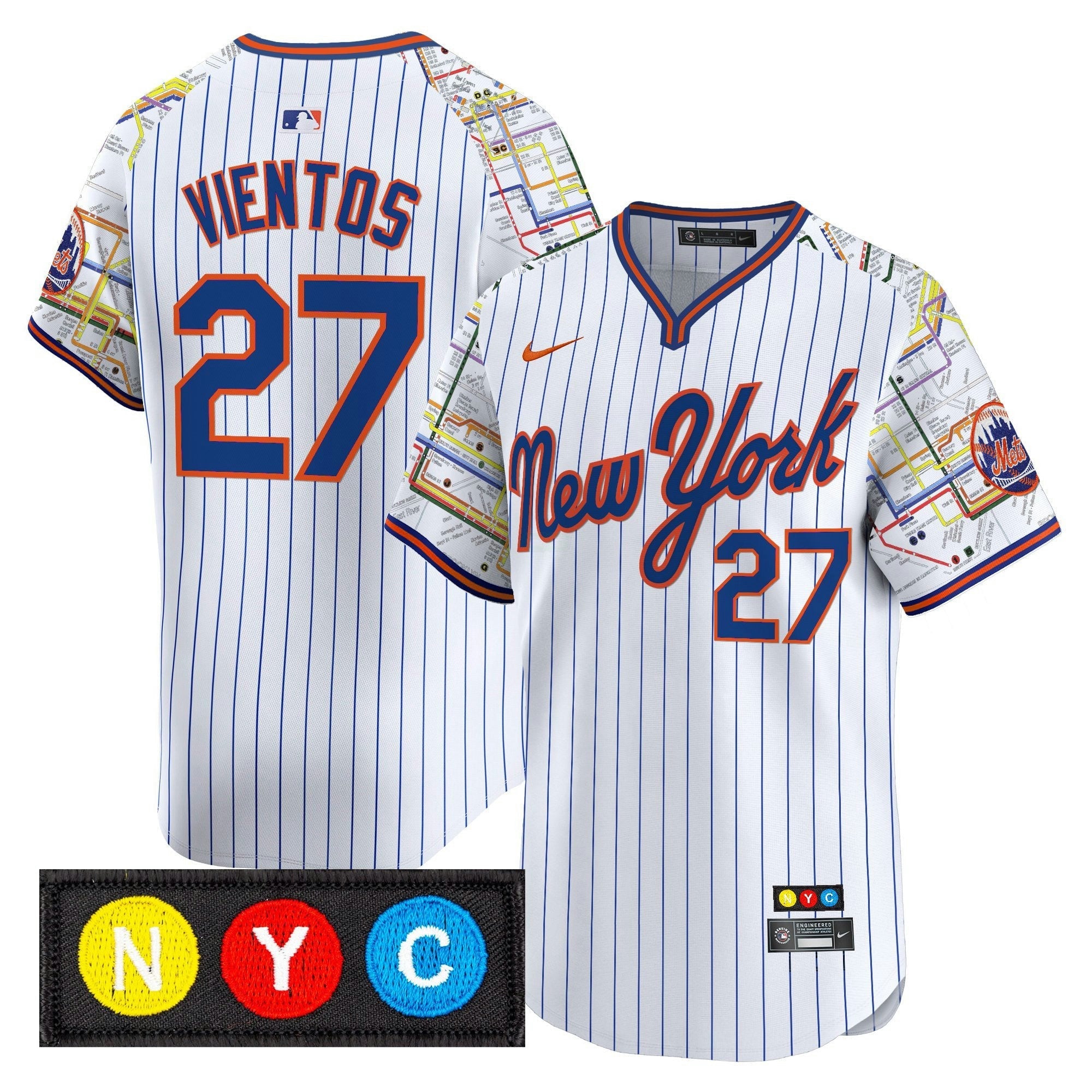 Camisa MLB Men’s New York Subway Style Vapor Premier Limited Jersey – Stitched