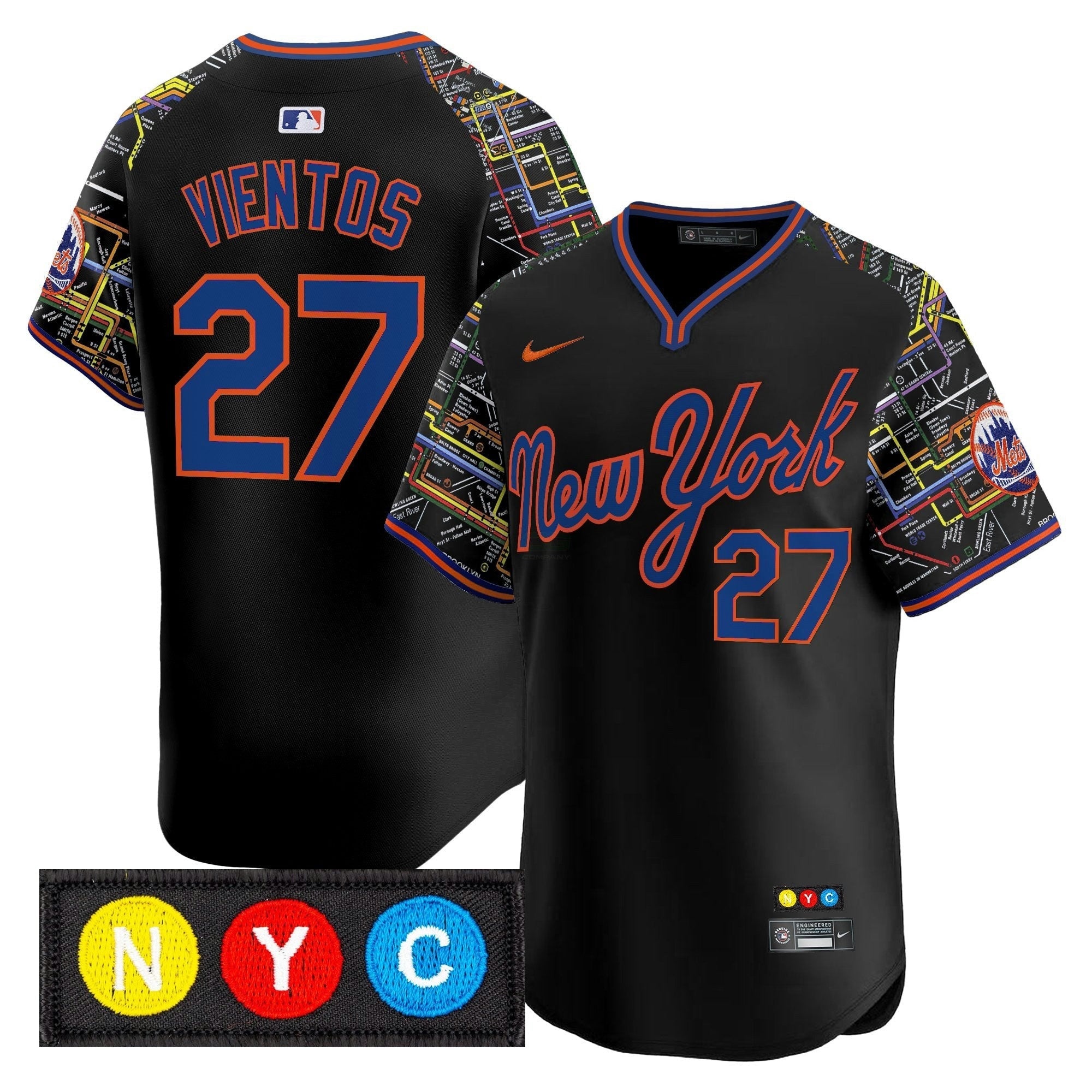 Camisa MLB Men’s New York Subway Style Vapor Premier Limited Jersey – Stitched