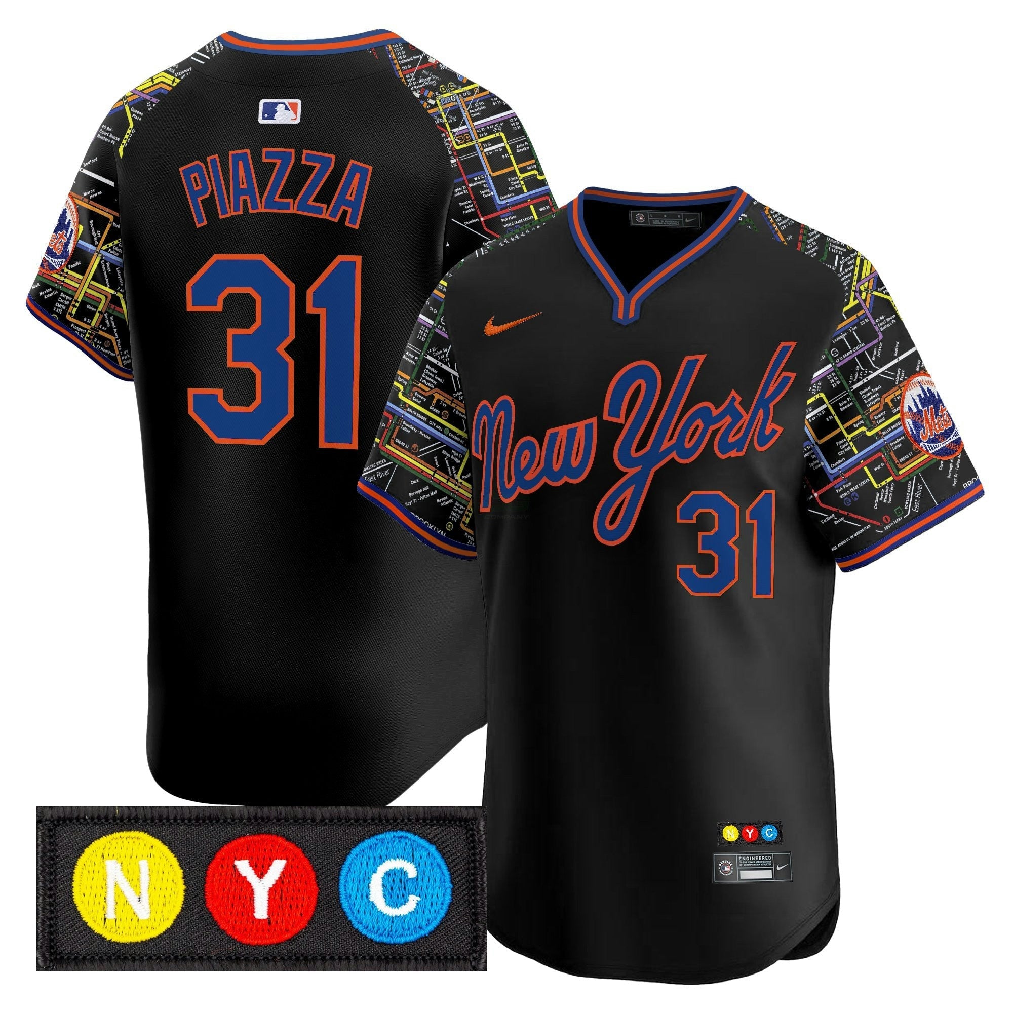 Camisa MLB Men’s New York Subway Style Vapor Premier Limited Jersey – Stitched