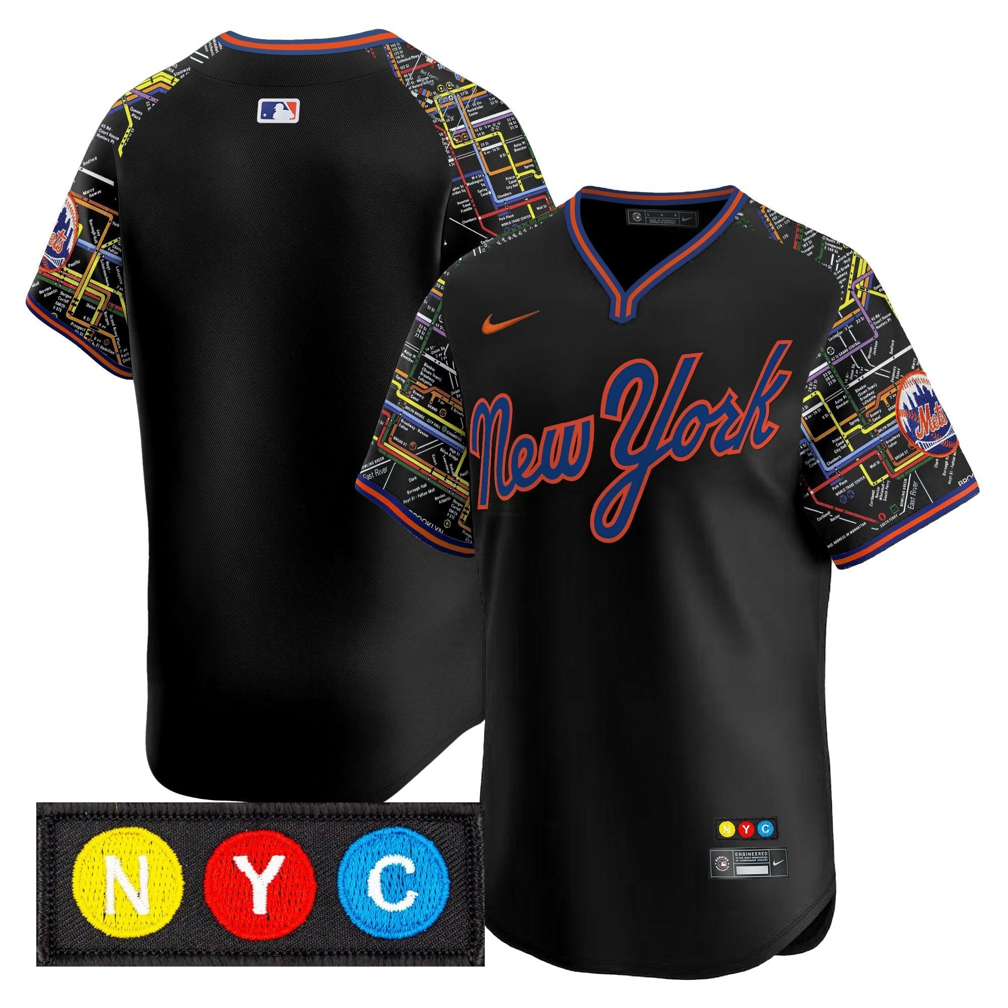 Camisa MLB Men’s New York Subway Style Vapor Premier Limited Jersey – Stitched