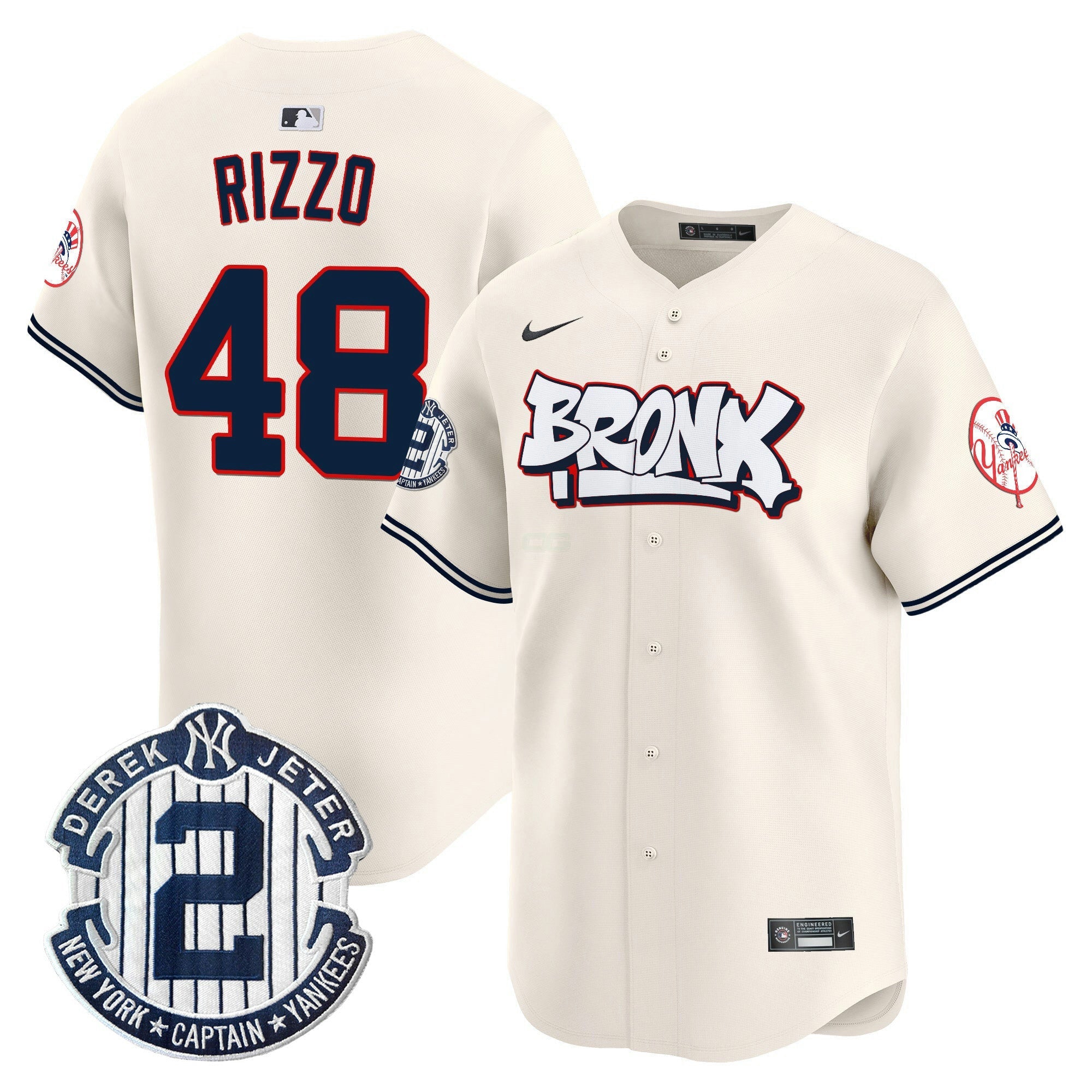 Camisa MLB Men’s New York The Bronx Graffiti Vapor Premier Limited Jersey V4