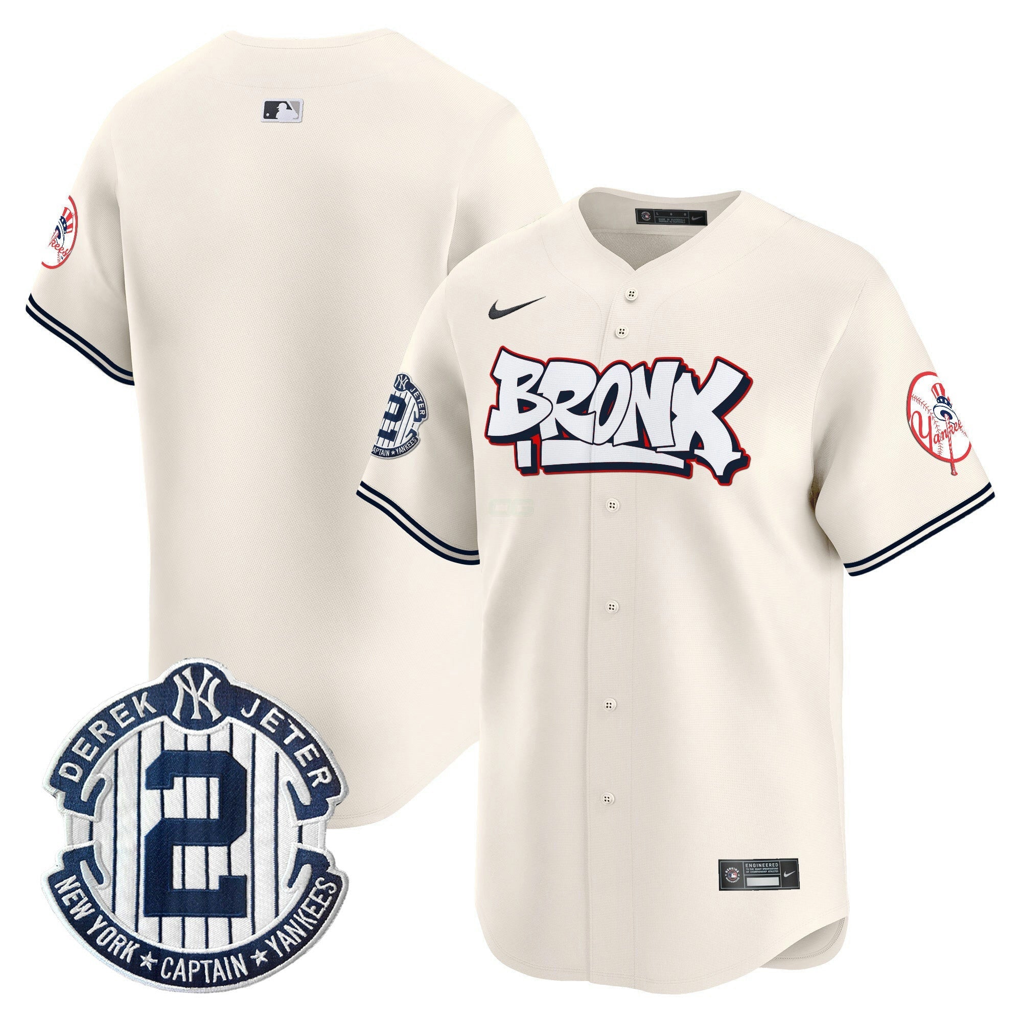 Camisa MLB Men’s New York The Bronx Graffiti Vapor Premier Limited Jersey V4