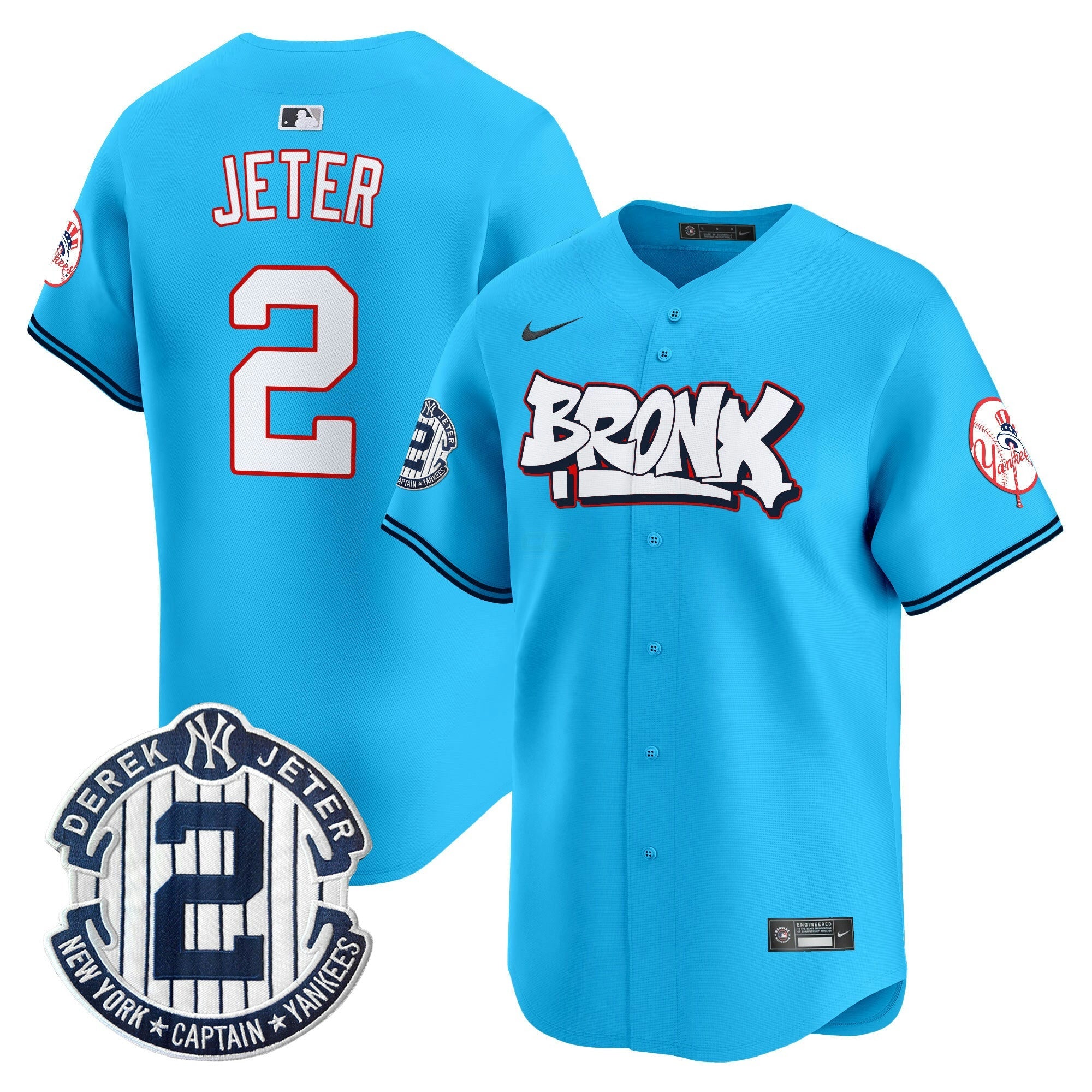 Camisa MLB Men’s New York The Bronx Graffiti Vapor Premier Limited Jersey V4
