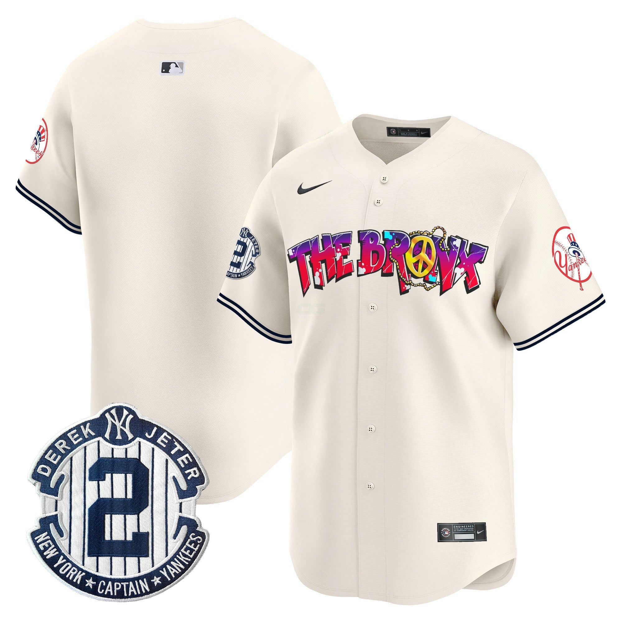 Camisa MLB Men’s New York The Bronx Graffiti Vapor Premier Limited Jersey V7