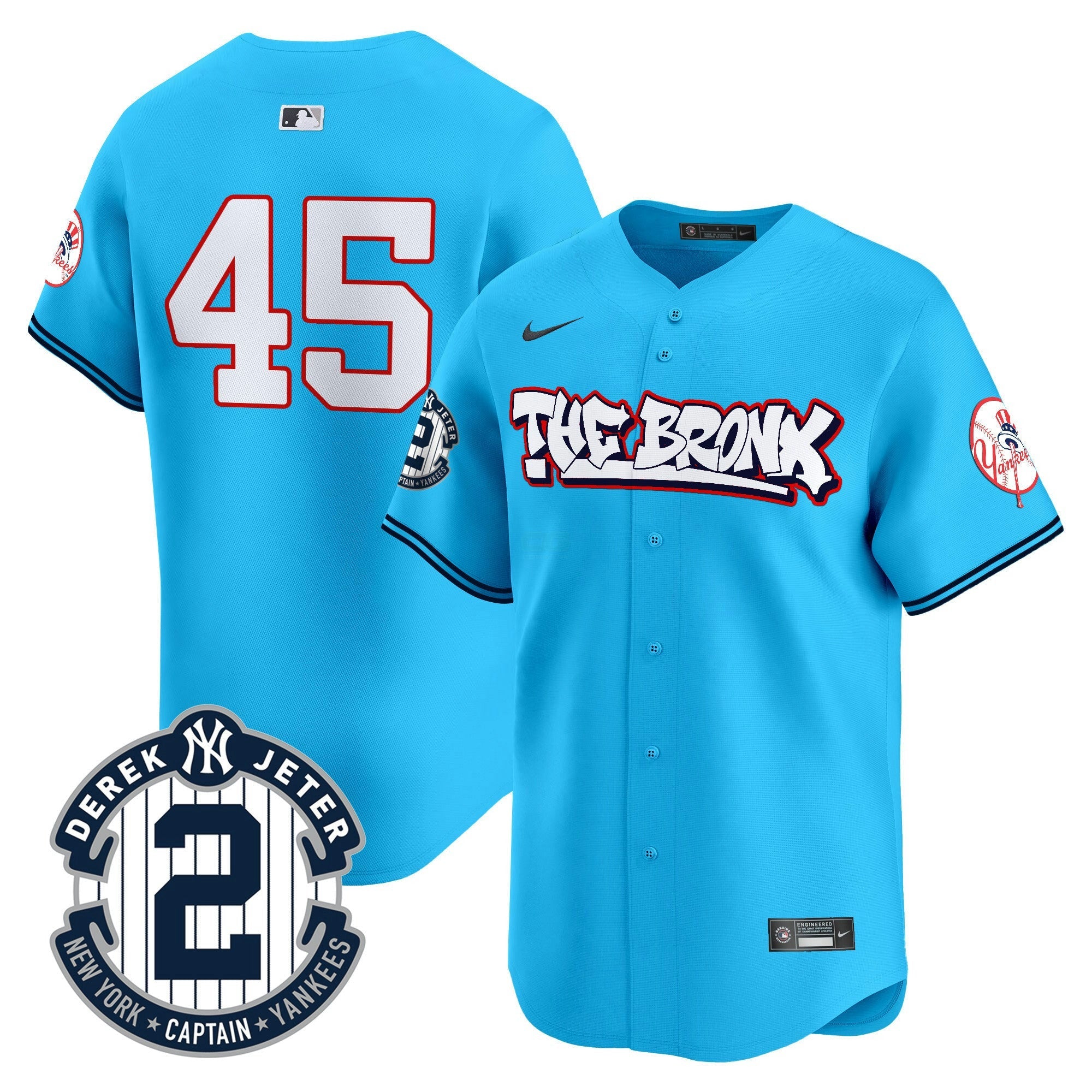 Camisa MLB Men’s New York The Bronx Graffiti Vapor Premier Limited Jersey V8