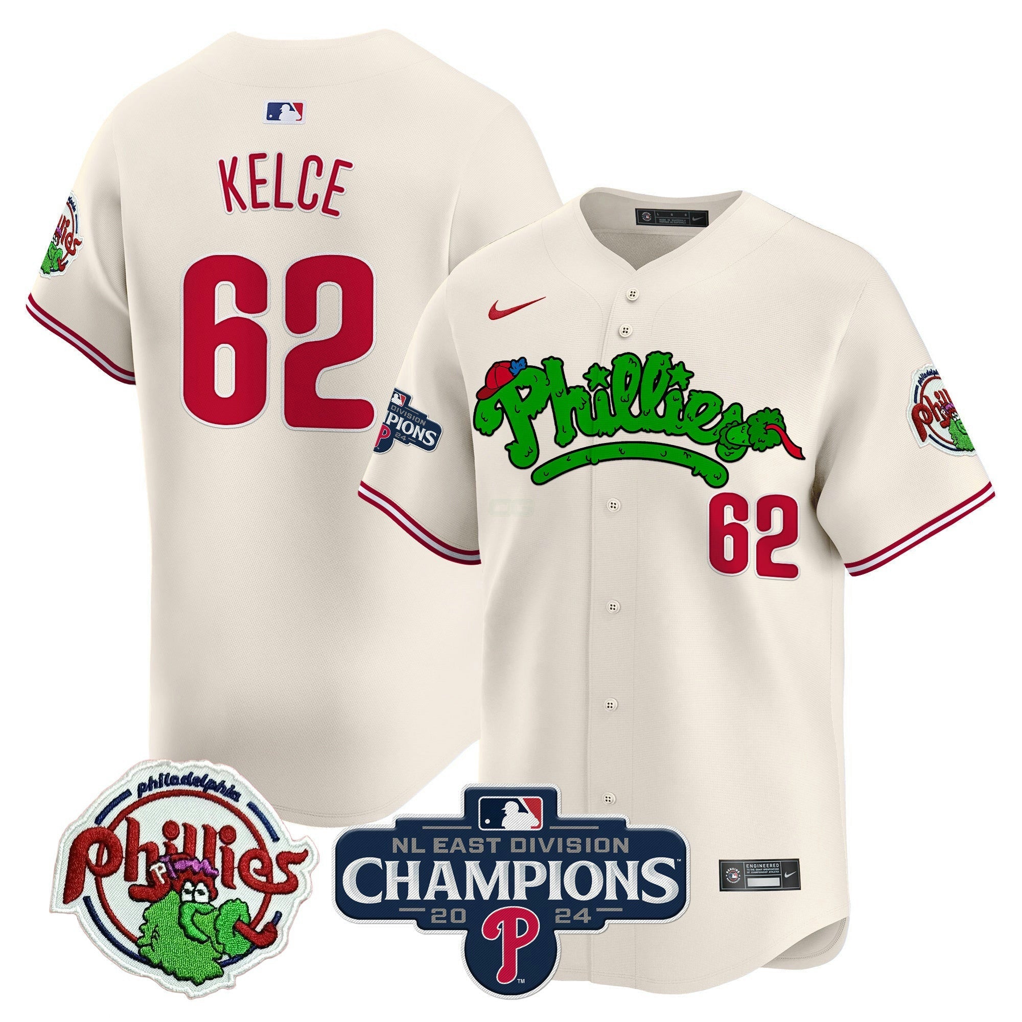 Camisa MLB Men’s Phanatic 2024 NL East Division Champions Vapor Premier Limited Jersey