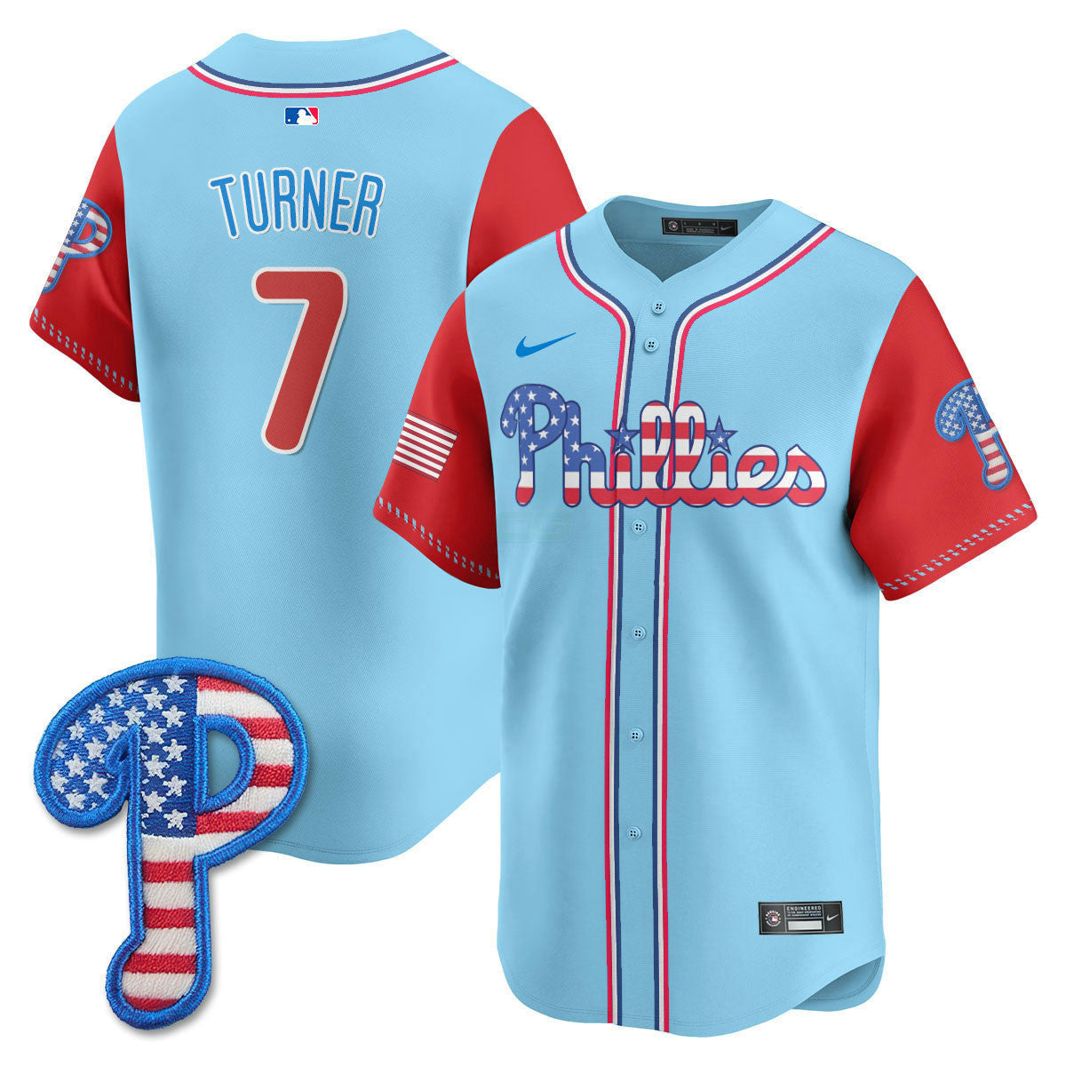 Camisa MLB Men’s Philadelphia 2025 Fourth of July Vapor Premier Limited Jersey