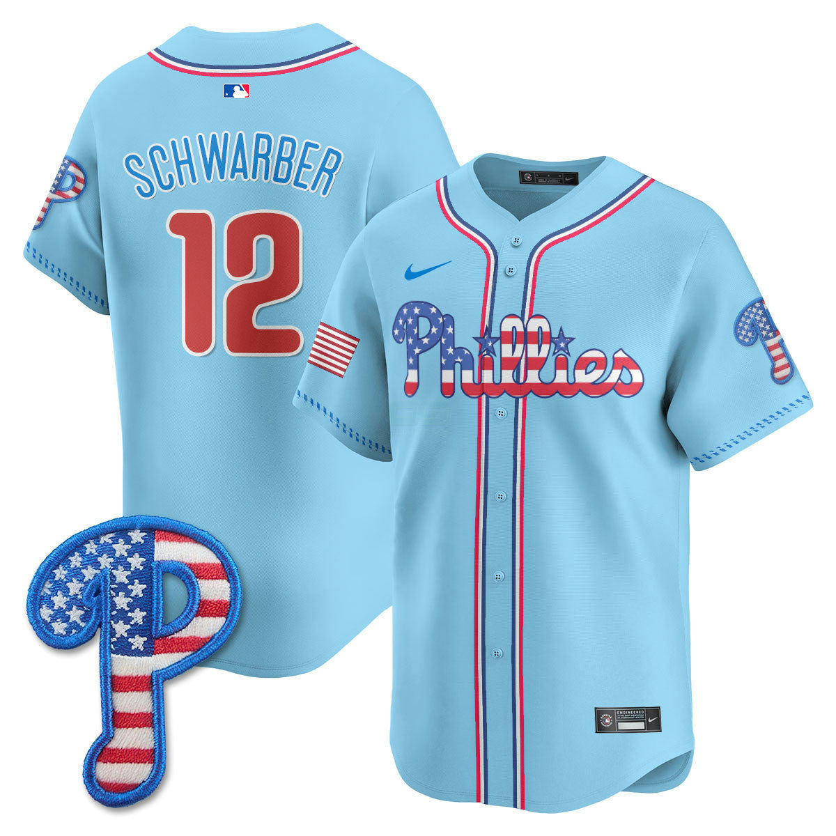 Camisa MLB Men’s Philadelphia 2025 Fourth of July Vapor Premier Limited Jersey