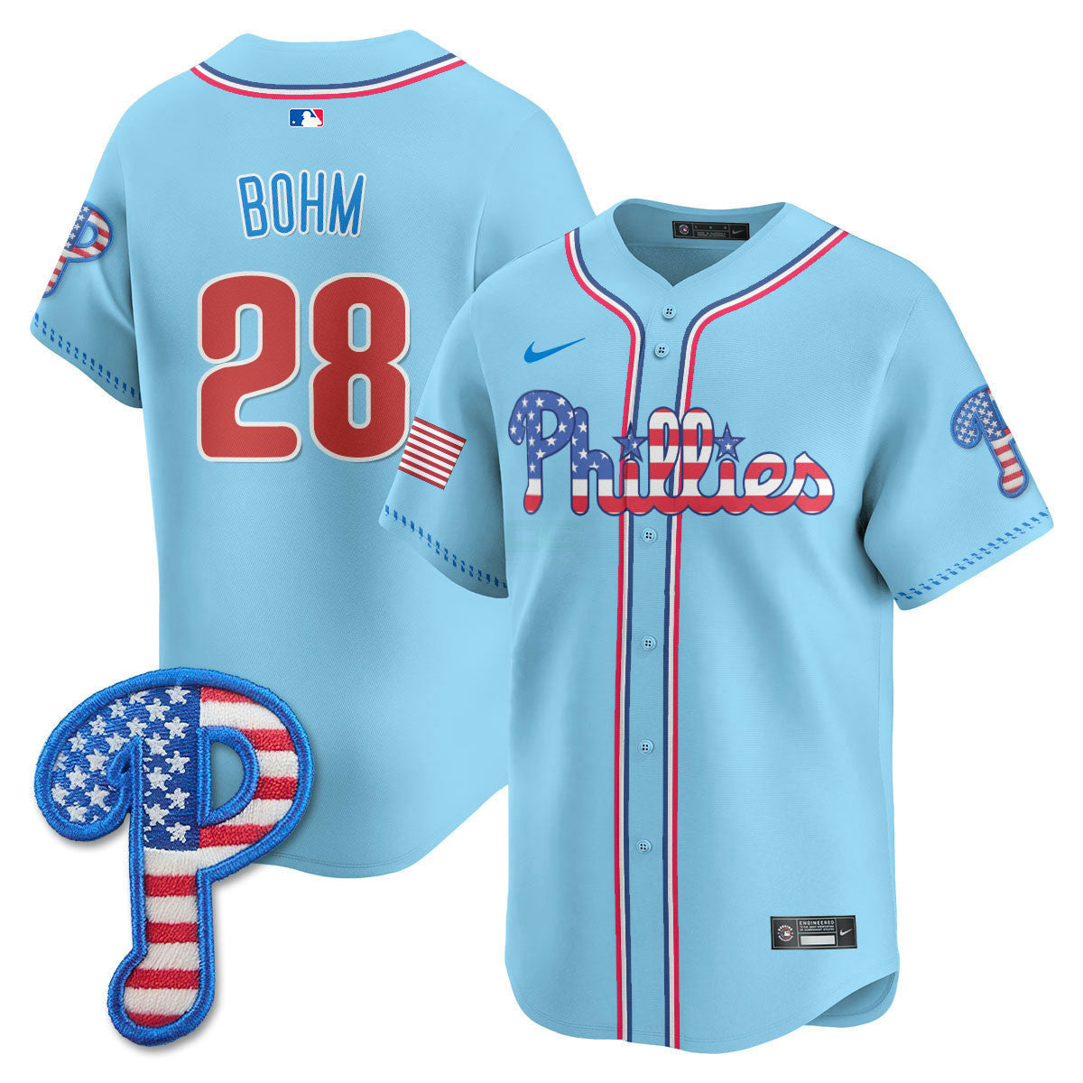 Camisa MLB Men’s Philadelphia 2025 Fourth of July Vapor Premier Limited Jersey