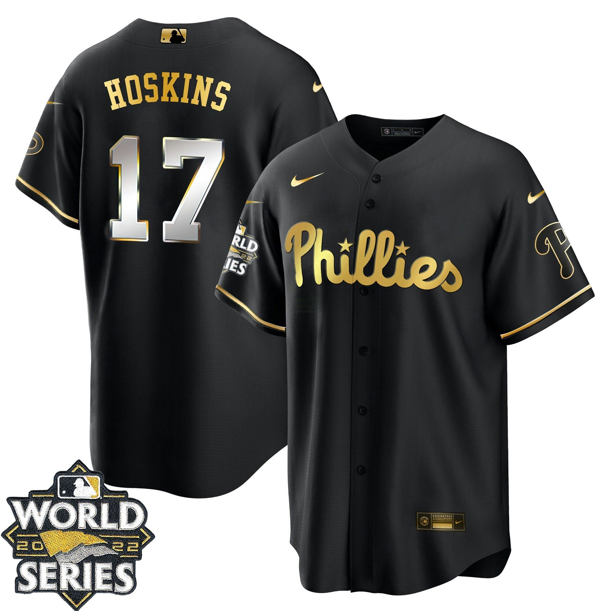 Camisa MLB Men’s Philadelphia Gold 2022 World Series Jersey Limited