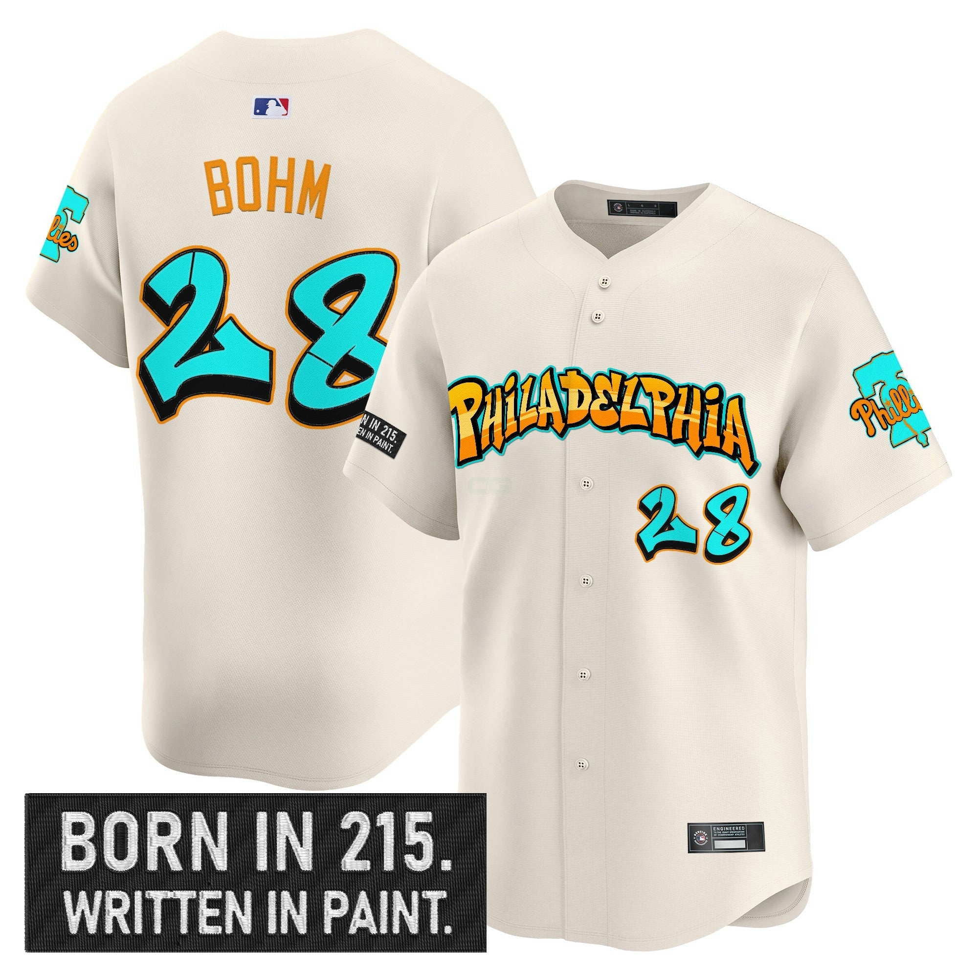 Camisa MLB Men’s Philadelphia ‘Graffiti Broad Street Edition ‘Vapor Premier Limited Jersey V2