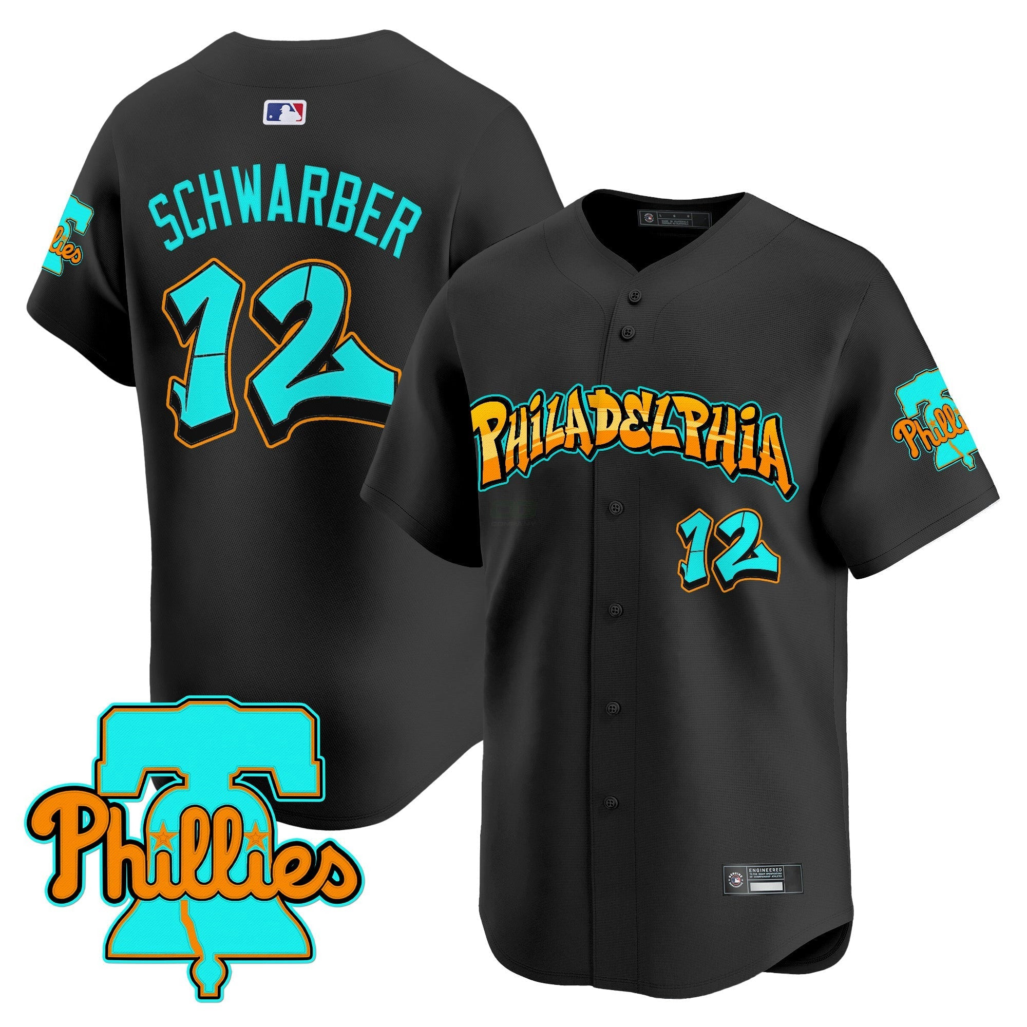 Camisa MLB Men’s Philadelphia ‘Graffiti Broad Street Edition’ Vapor Premier Limited Jersey