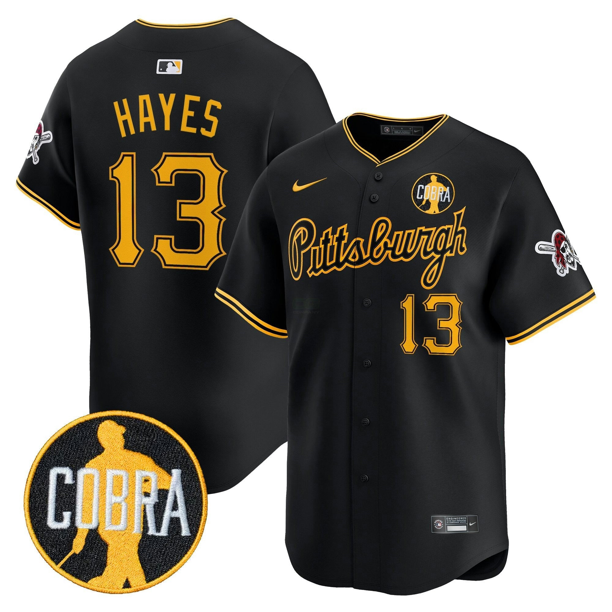 Camisa MLB Men’s Pittsburgh ‘Dave Parker Cobra Patch’ Vapor Premier Limited Jersey